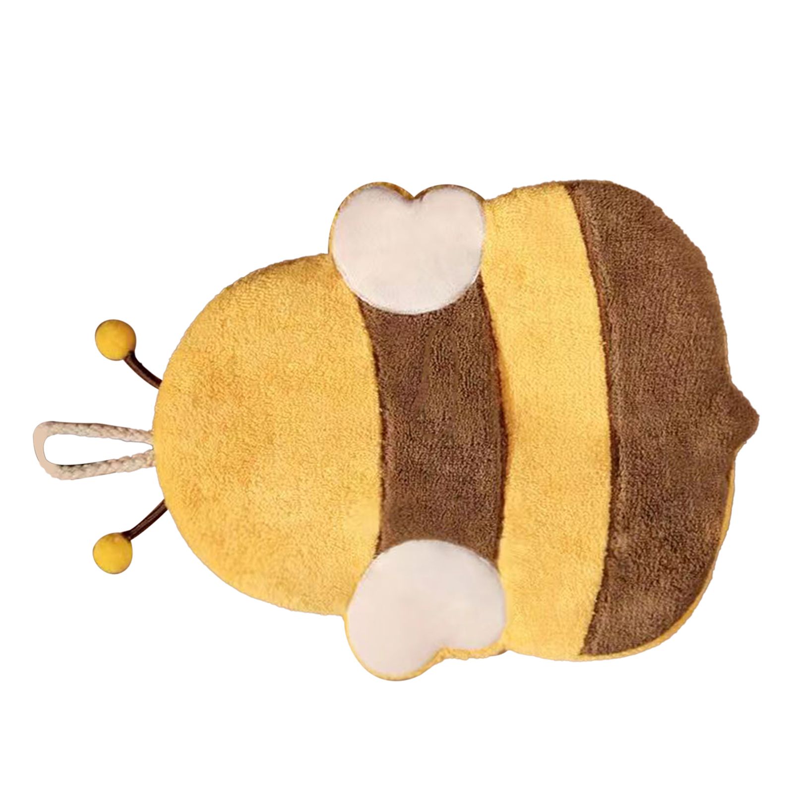 Hand Towel Thickened Cute Cartoon Animal Pattern Absorbent Hanging Kitchen Towel for Kids Home Bee Pattern - Image 3