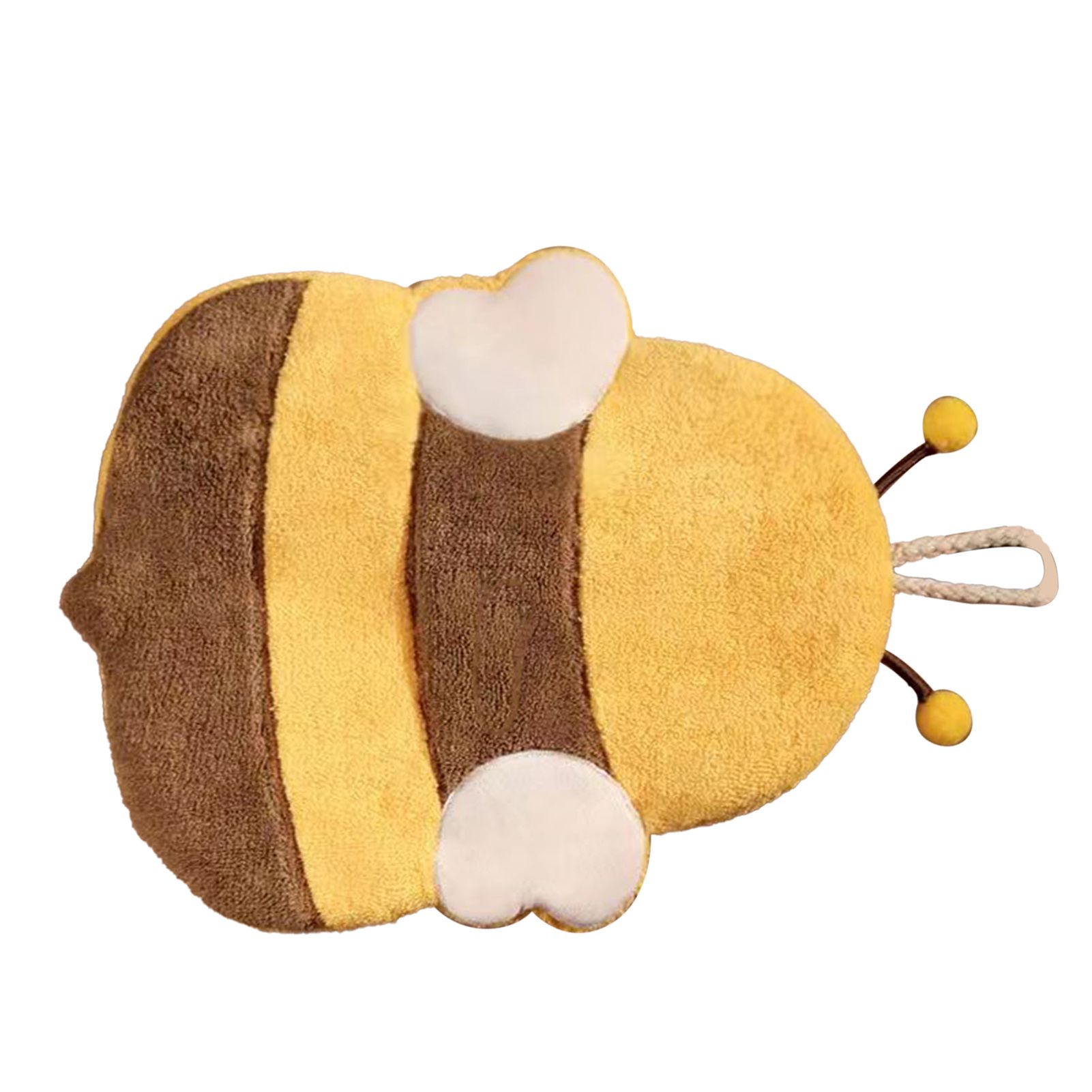 Hand Towel Thickened Cute Cartoon Animal Pattern Absorbent Hanging Kitchen Towel for Kids Home Bee Pattern - Image 4