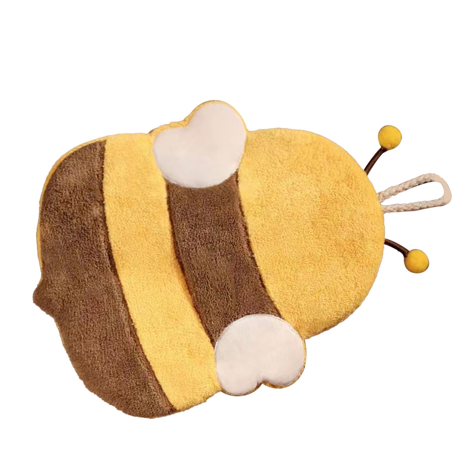 Hand Towel Thickened Cute Cartoon Animal Pattern Absorbent Hanging Kitchen Towel for Kids Home Bee Pattern - Image 7