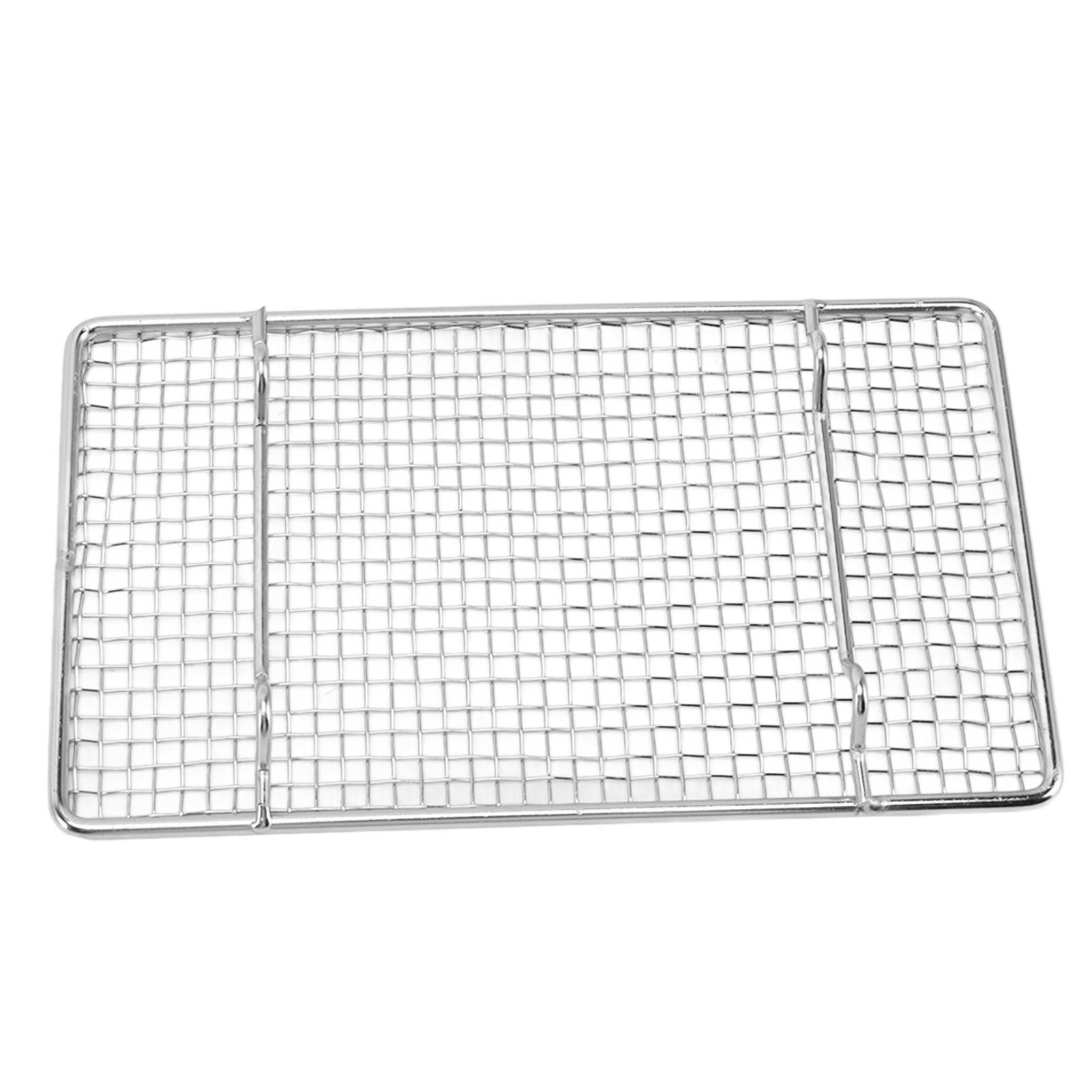 Cooling Racks for Baking Stainless Steel Wire Cooking Rack High Temperature Resistant Oven Safe for Cooking Roasting Grilling Rectangle 19.2CM - Image 6