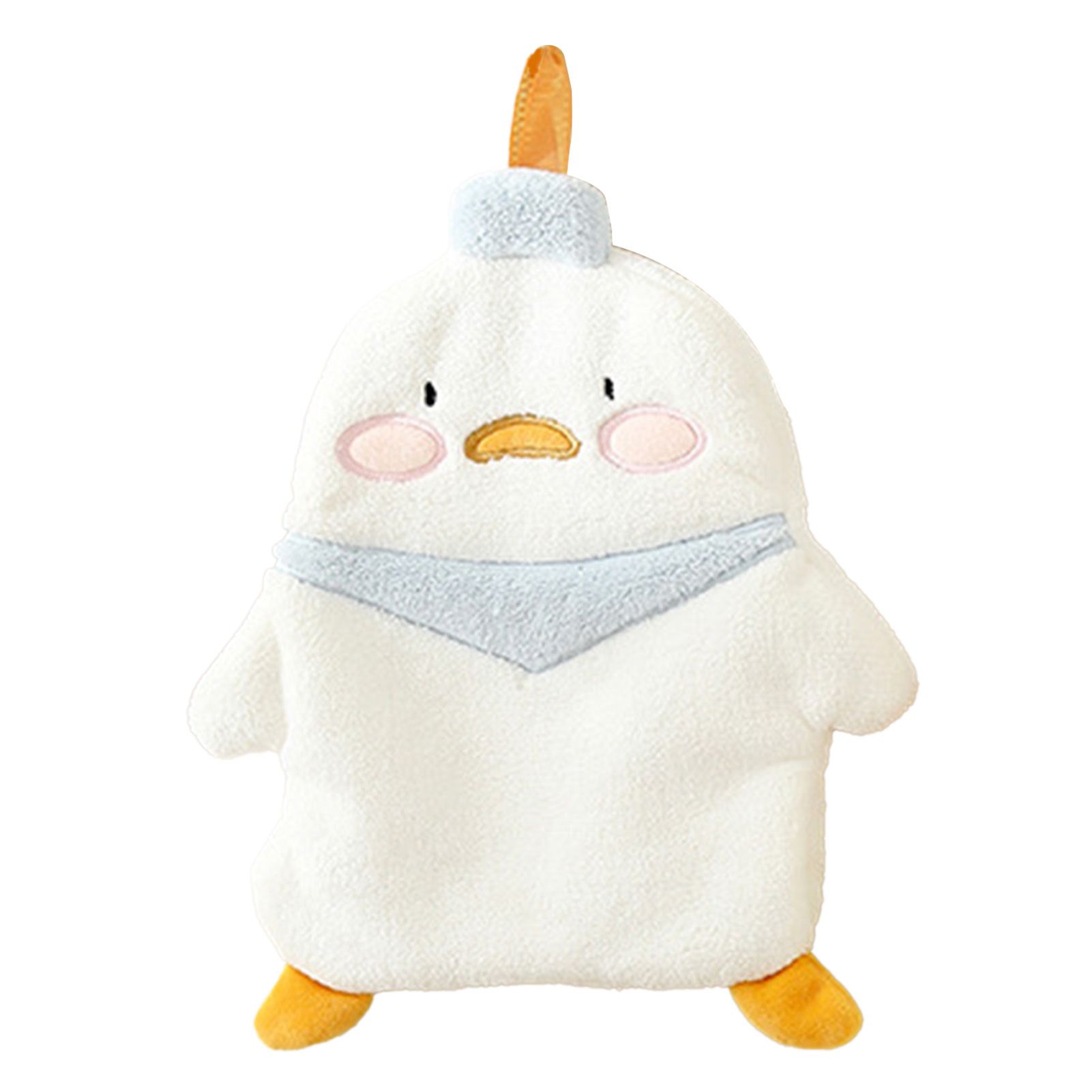 Animal Hand Towel Soft Cute Wall Mounted Dish Cloth Hand Dry Towel for Kitchen Bathroom Duck - Image 1