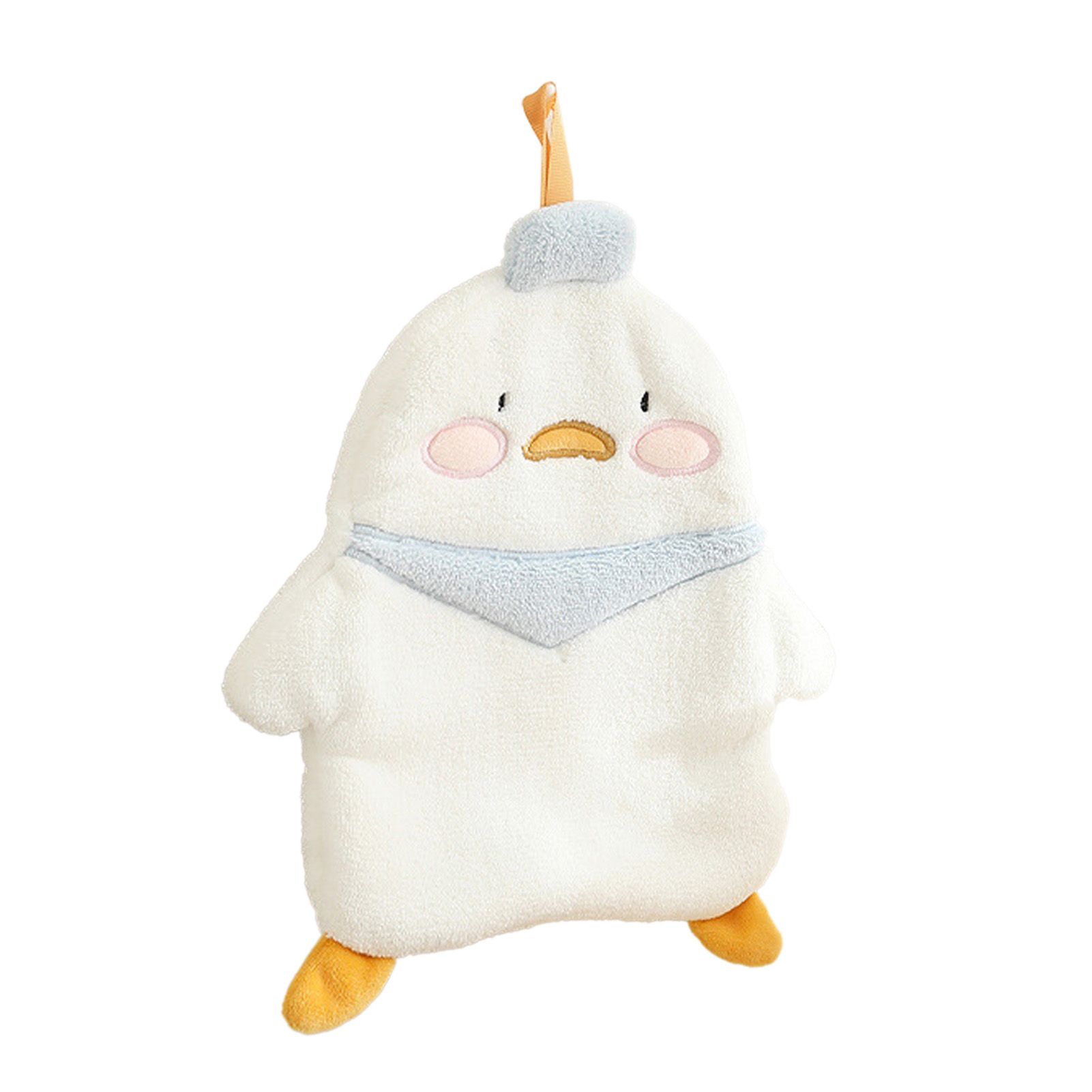 Animal Hand Towel Soft Cute Wall Mounted Dish Cloth Hand Dry Towel for Kitchen Bathroom Duck - Image 2