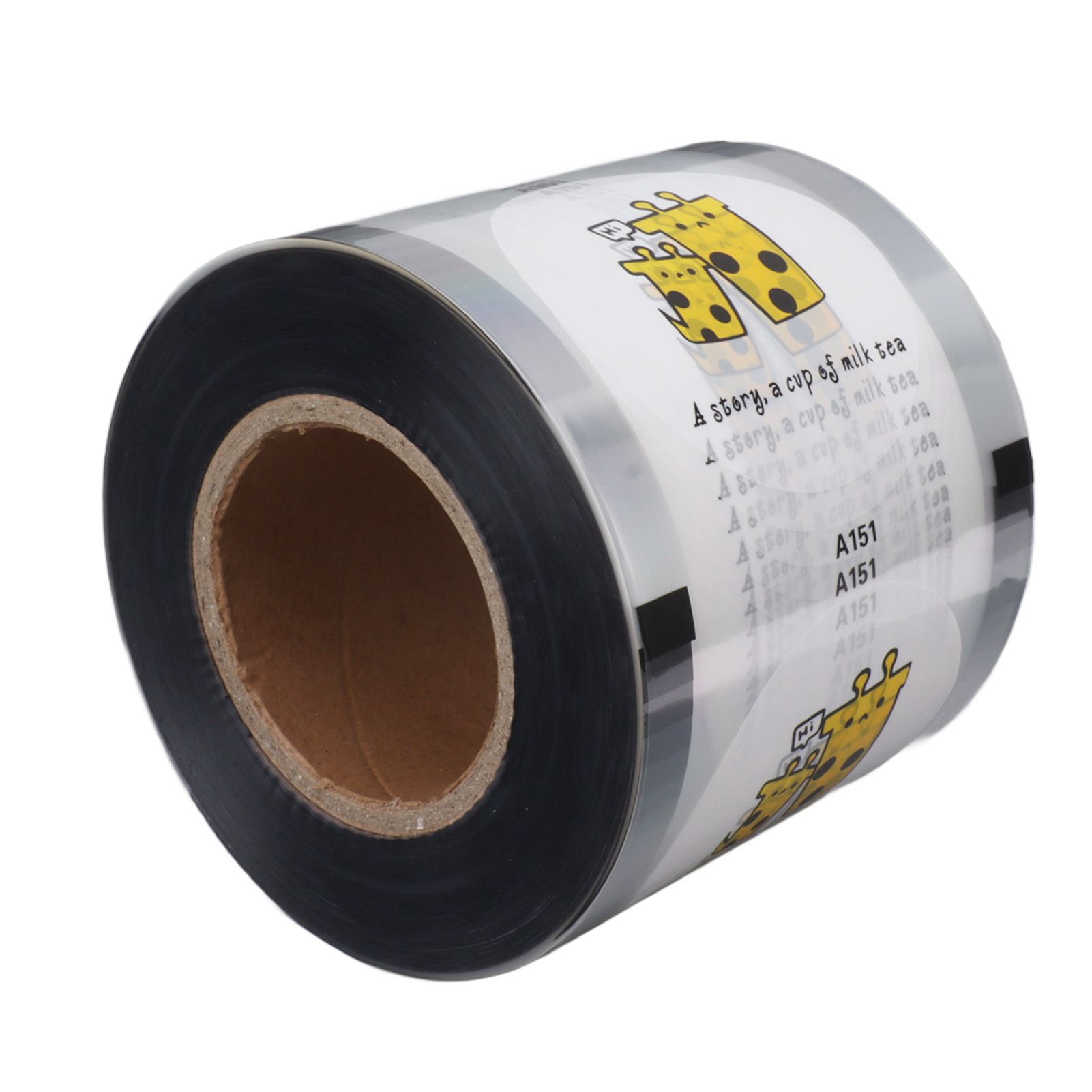 Cup Sealer Film 2000PCS Per Roll CPP Cute Giraffe Pattern Milk Tea Cup Sealing Film for Plastic and Paper Cup 90 to 95mm - Image 2