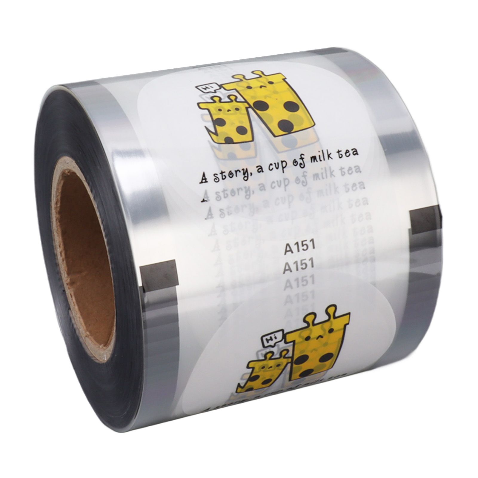 Cup Sealer Film 2000PCS Per Roll CPP Cute Giraffe Pattern Milk Tea Cup Sealing Film for Plastic and Paper Cup 90 to 95mm - Image 3