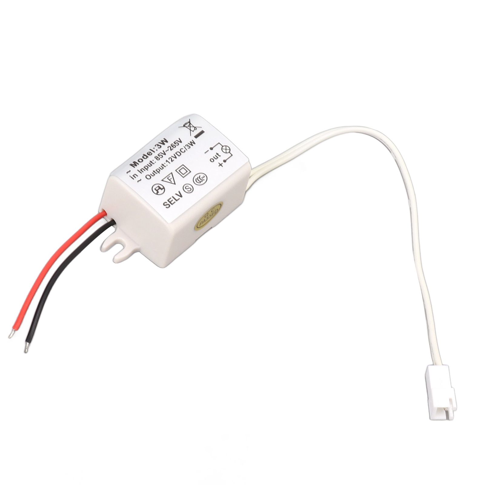 LED Drive Power Adapter DC12V 3W Compact Over Voltage Protection for LED Strip Lights LED Bulbs Industrial Lights - Image 1