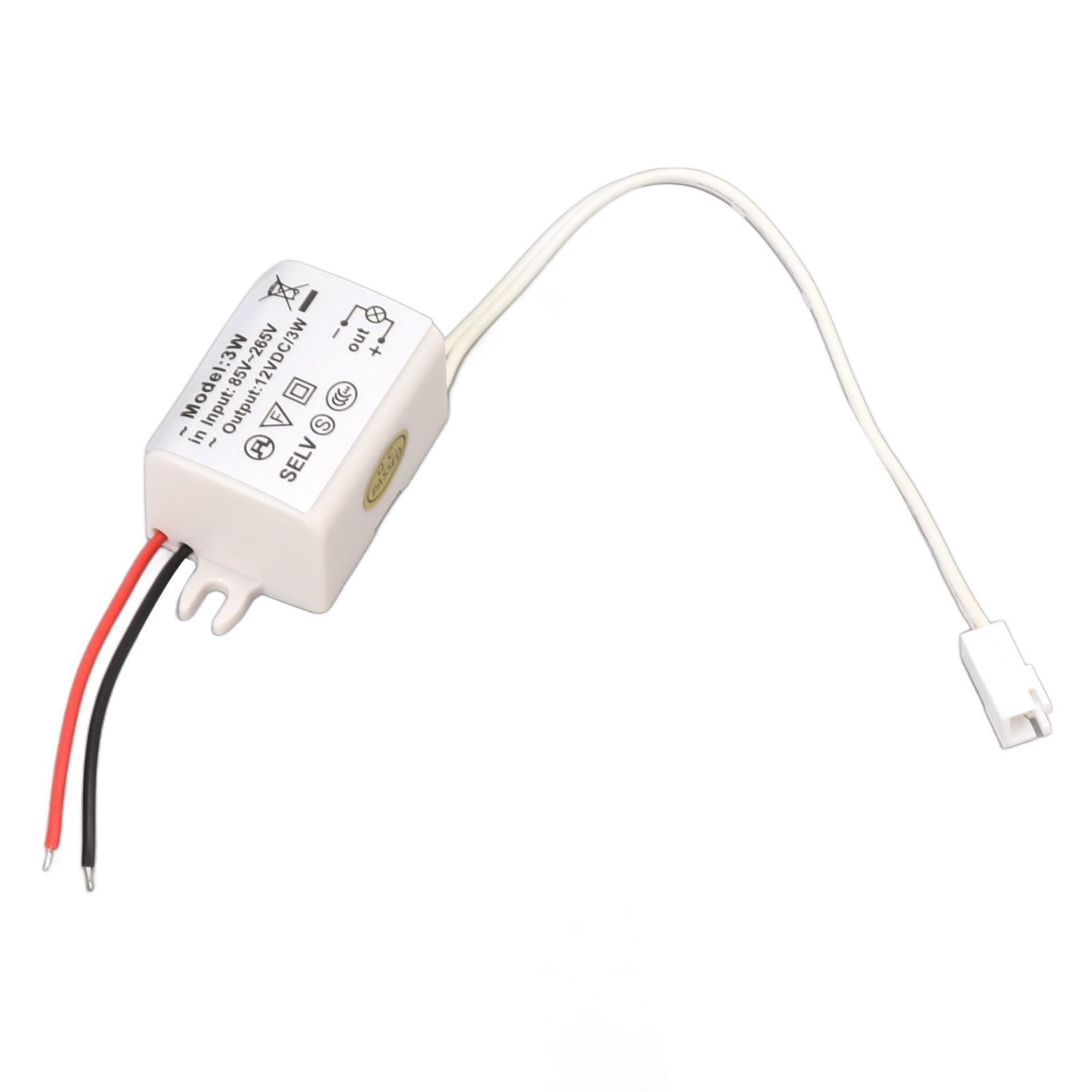 LED Drive Power Adapter DC12V 3W Compact Over Voltage Protection for LED Strip Lights LED Bulbs Industrial Lights - Image 2