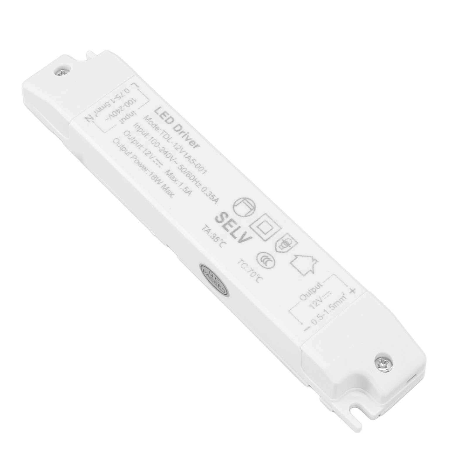 18W LED Transformer Driver DC12V 1.5A ABS Multi Protections LED Power Supply for Home AC100‑240V - Image 4