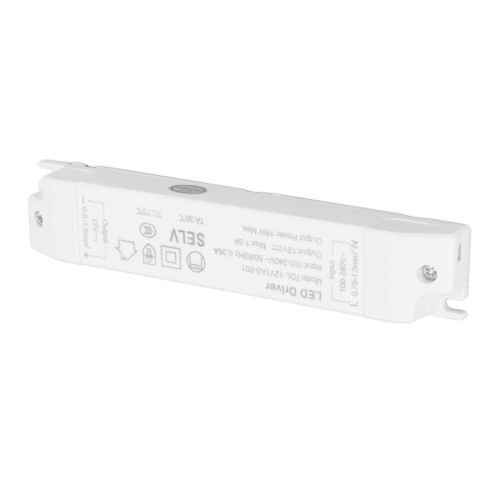18W LED Transformer Driver DC12V 1.5A ABS Multi Protections LED Power Supply for Home AC100‑240V - Image 5