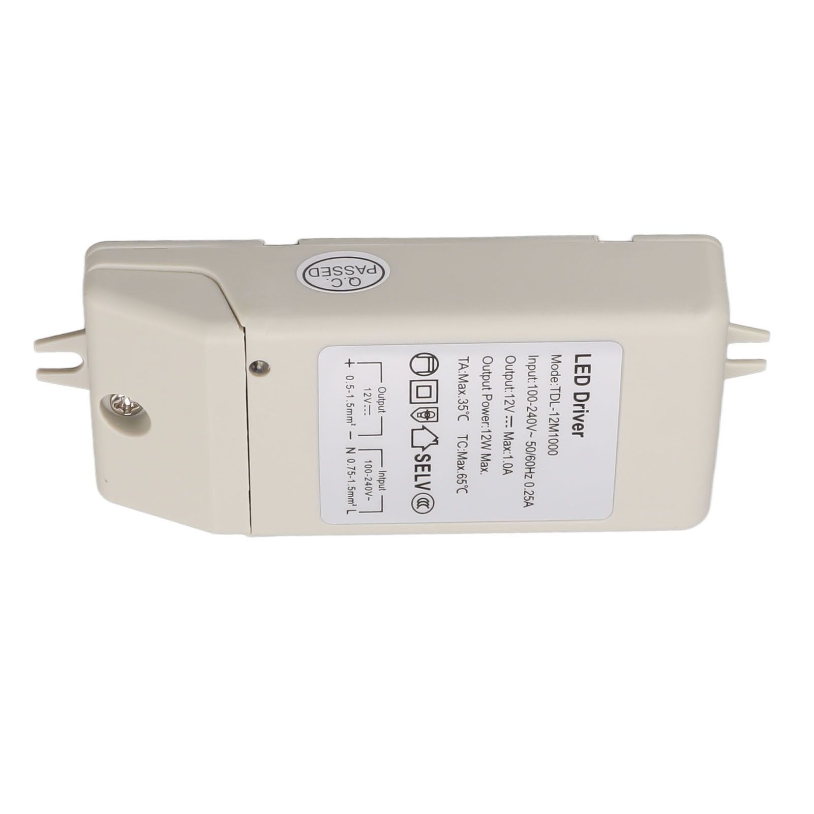 12W DC 12V 1A LED Driver LED Constant Current Drive Power Supply for LED Strip Light AC 100‑240V TDL 12M1000 - Image 2