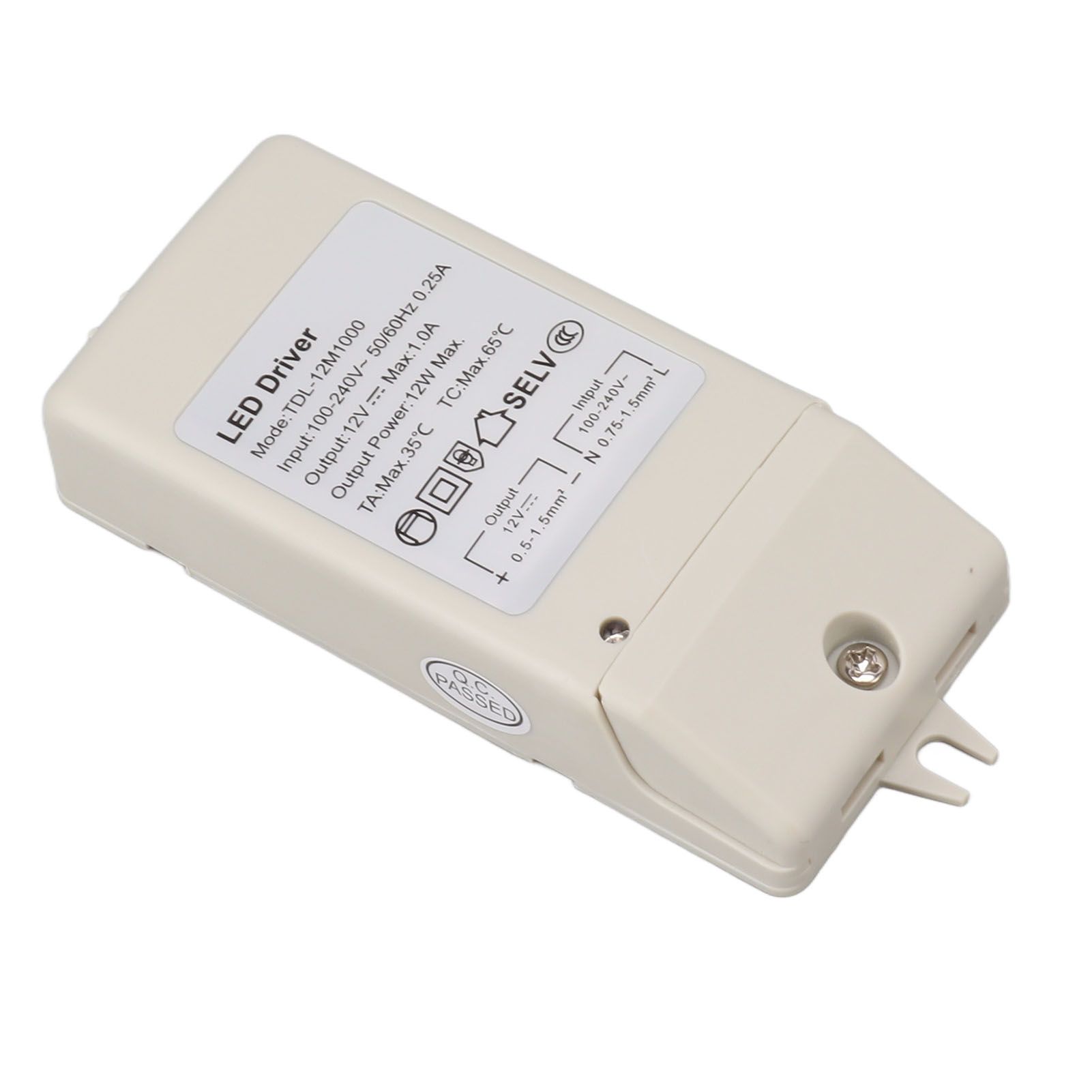 12W DC 12V 1A LED Driver LED Constant Current Drive Power Supply for LED Strip Light AC 100‑240V TDL 12M1000 - Image 4