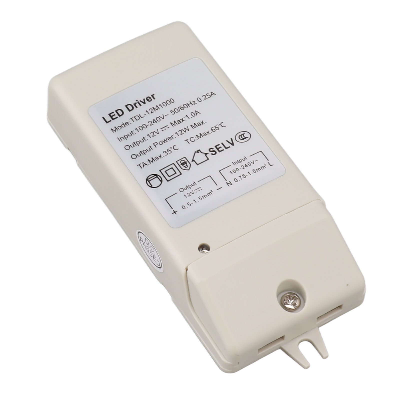 12W DC 12V 1A LED Driver LED Constant Current Drive Power Supply for LED Strip Light AC 100‑240V TDL 12M1000 - Image 5