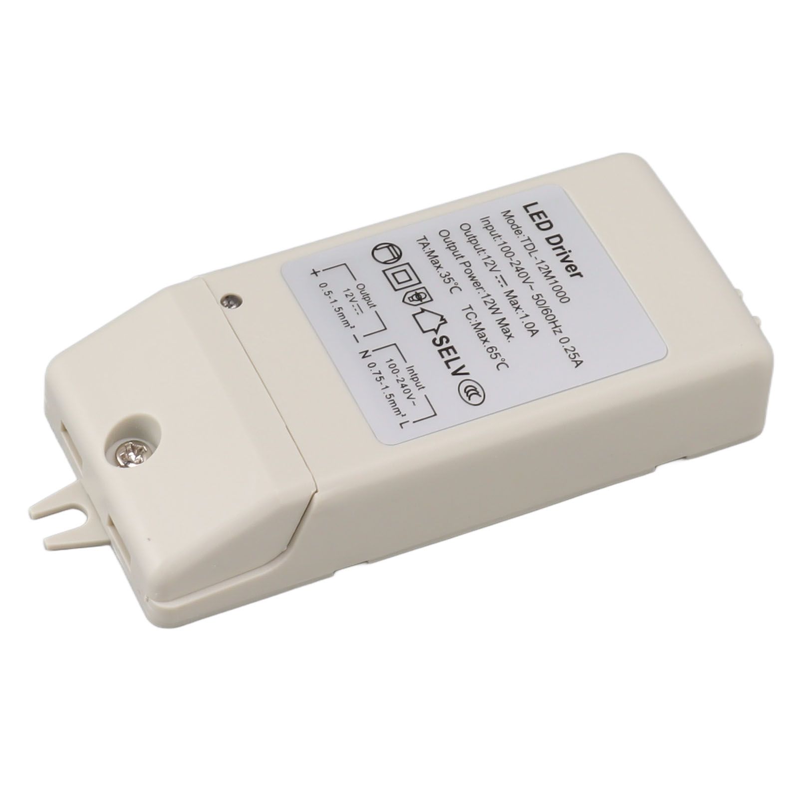 12W DC 12V 1A LED Driver LED Constant Current Drive Power Supply for LED Strip Light AC 100‑240V TDL 12M1000 - Image 6