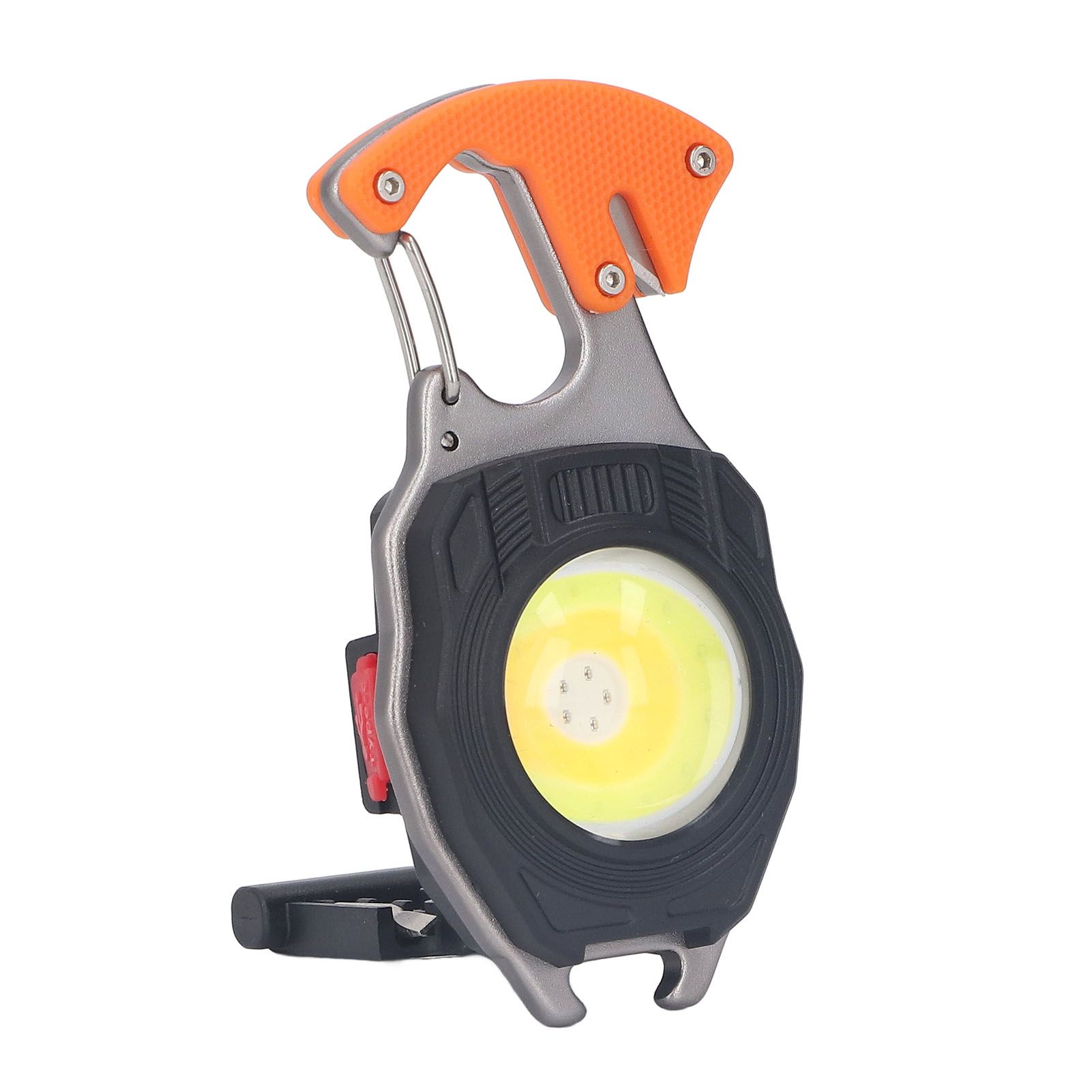 LED Keychain Flashlight Multifunctional Type C Mini Emergency Work Light Pocket Light with Bottle Opener Lighter - Image 3
