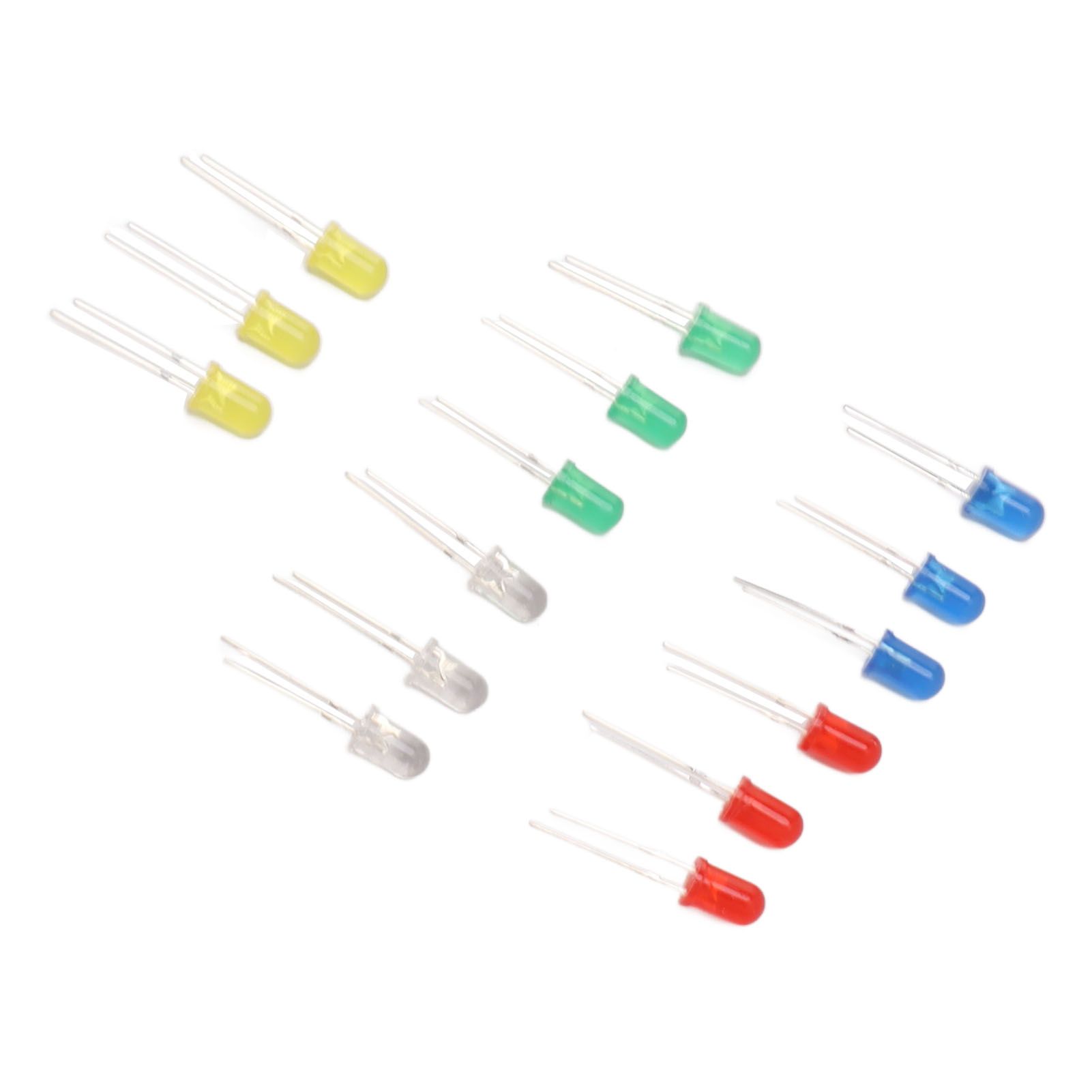 100pcs 5mm LED Diodes Red Green Yellow Blue White Light Emitting Diodes for Appliance DIY Science Project - Image 6