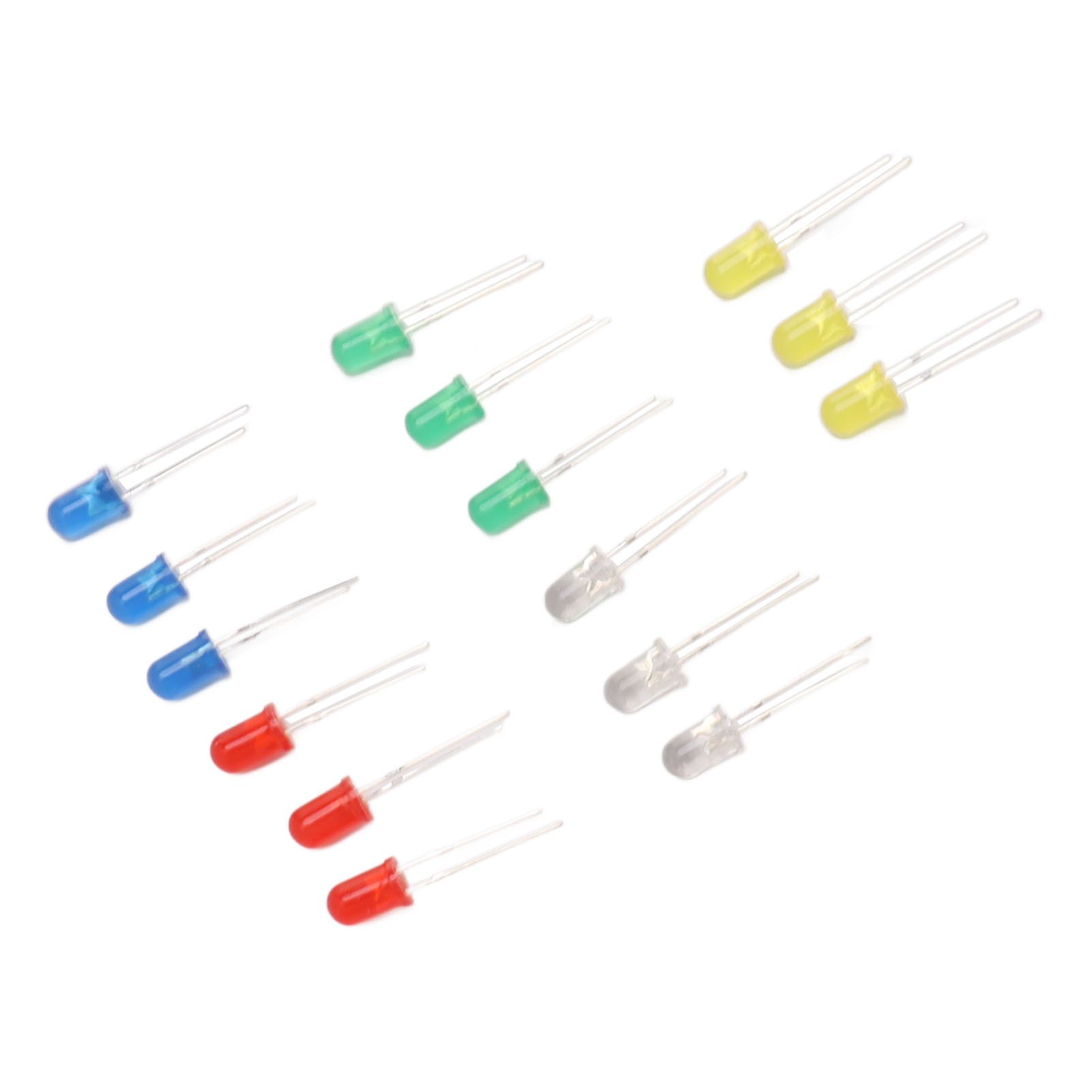 100pcs 5mm LED Diodes Red Green Yellow Blue White Light Emitting Diodes for Appliance DIY Science Project - Image 7