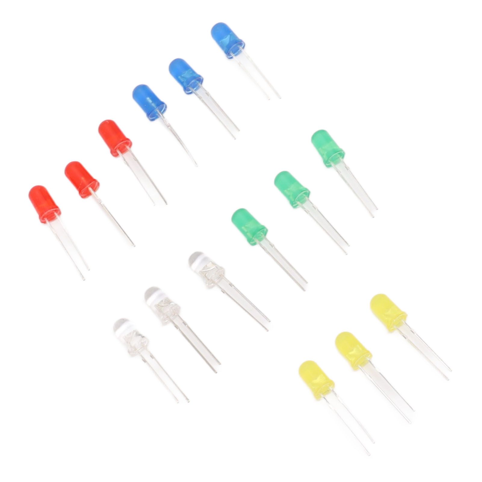 100pcs 5mm LED Diodes Red Green Yellow Blue White Light Emitting Diodes for Appliance DIY Science Project - Image 8