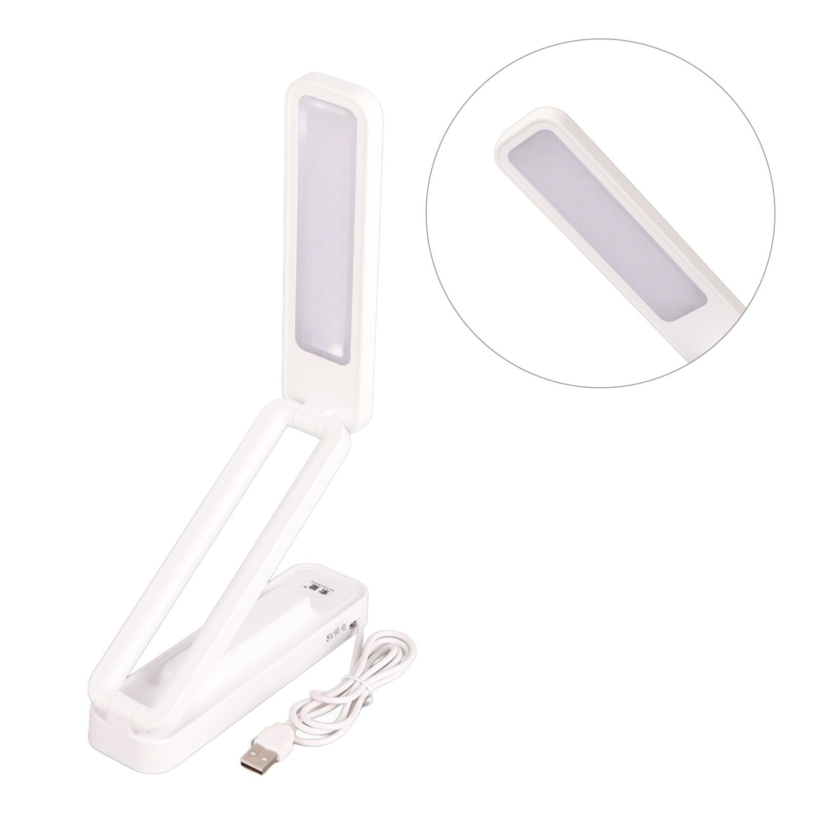 Desk Lamp Foldable Portable Plug in Soft Light Table Lamp for Office Home - Image 4