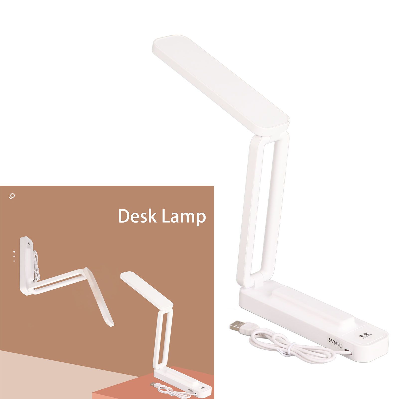 Desk Lamp Foldable Portable Plug in Soft Light Table Lamp for Office Home - Image 6