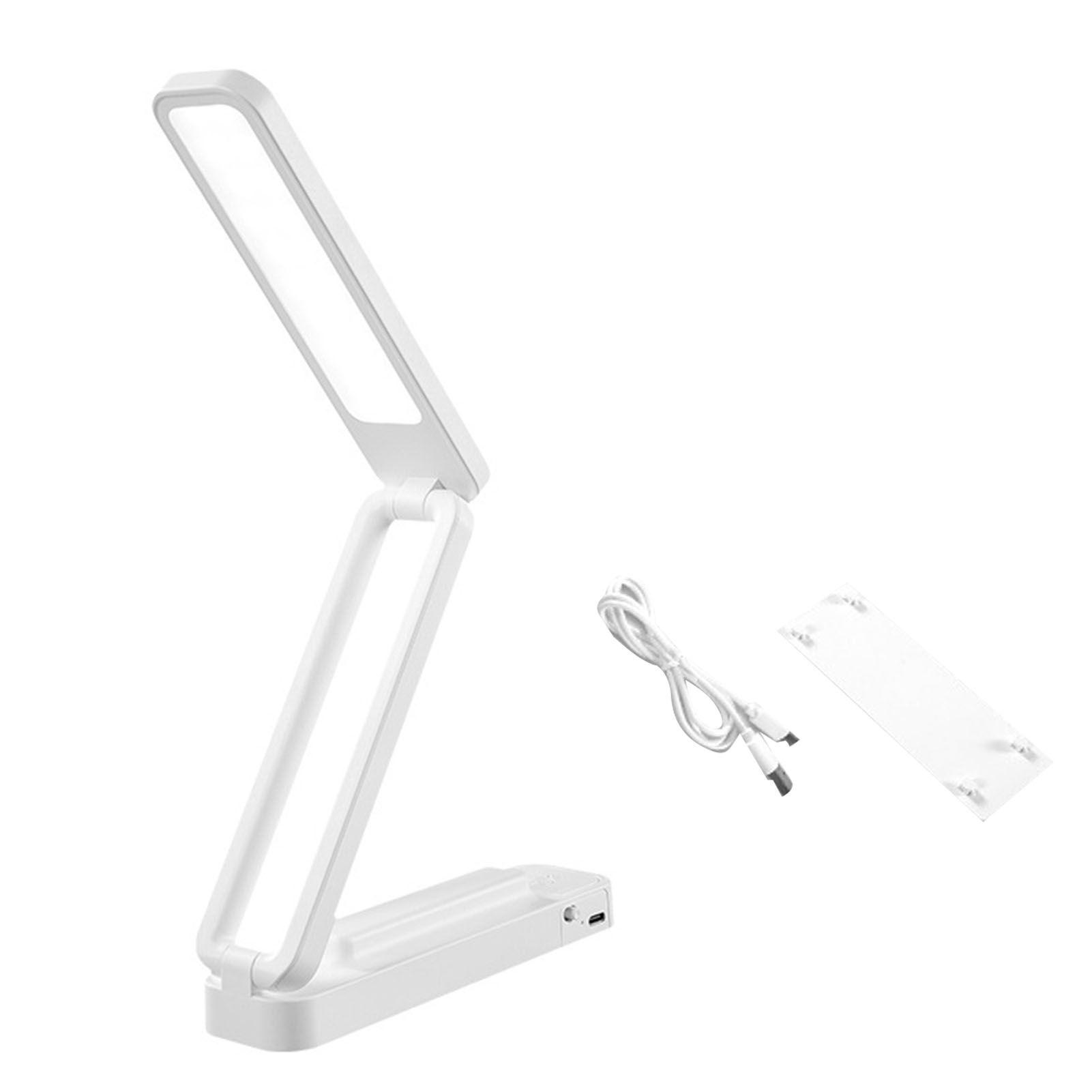 Desk Lamp Foldable Portable 3 Color Temperature Touch Dimming Function Remote Control Table Lamp for Office 947 White Rechargeable Models 2000 MAh - Image 1