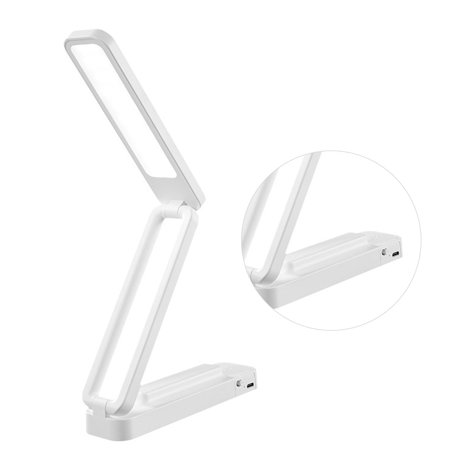 Desk Lamp Foldable Portable 3 Color Temperature Touch Dimming Function Remote Control Table Lamp for Office 947 White Rechargeable Models 2000 MAh - Image 4