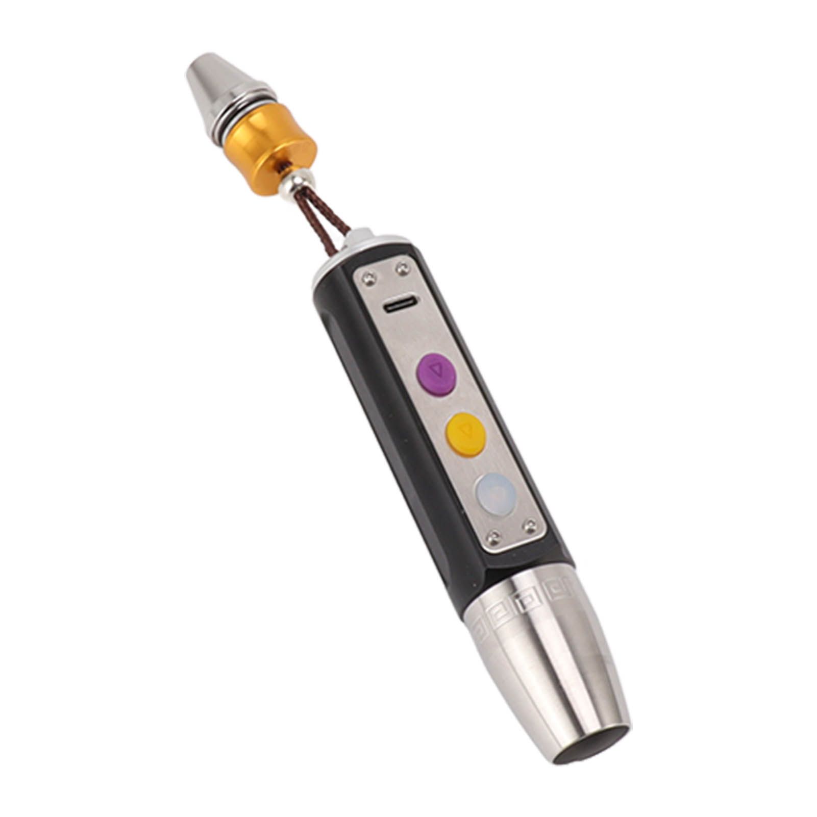 Jade Appraisal Light 3 Light Source Stepless Dimming LED Jade Identification Flashlight for Jewelry Black - Image 3