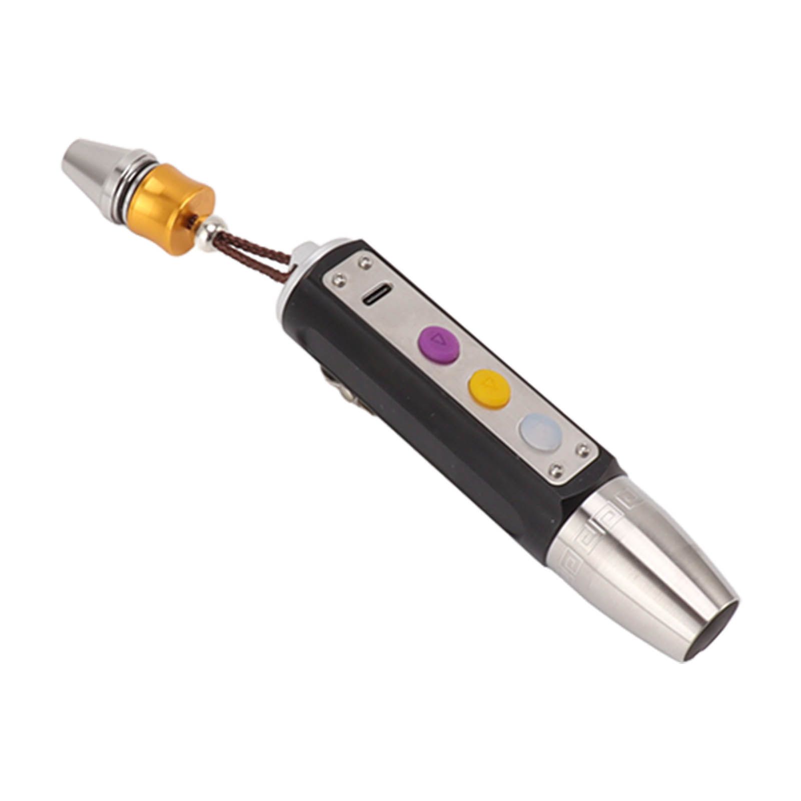 Jade Appraisal Light 3 Light Source Stepless Dimming LED Jade Identification Flashlight for Jewelry Black - Image 4