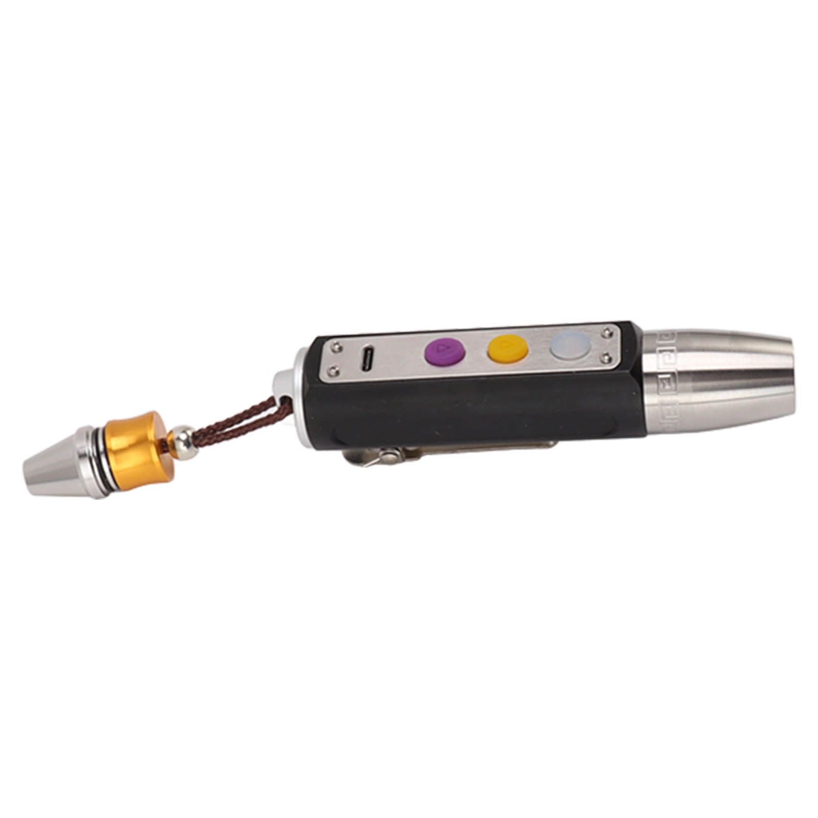 Jade Appraisal Light 3 Light Source Stepless Dimming LED Jade Identification Flashlight for Jewelry Black - Image 5