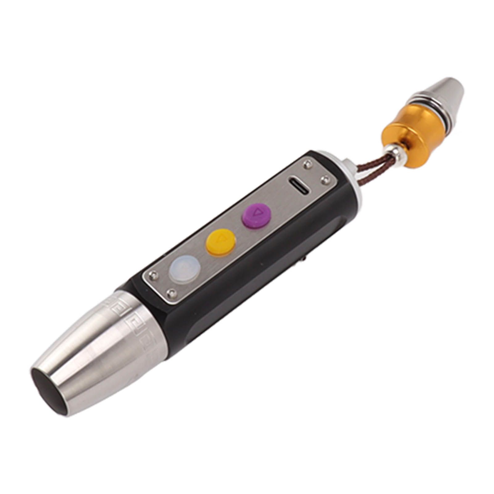 Jade Appraisal Light 3 Light Source Stepless Dimming LED Jade Identification Flashlight for Jewelry Black - Image 6