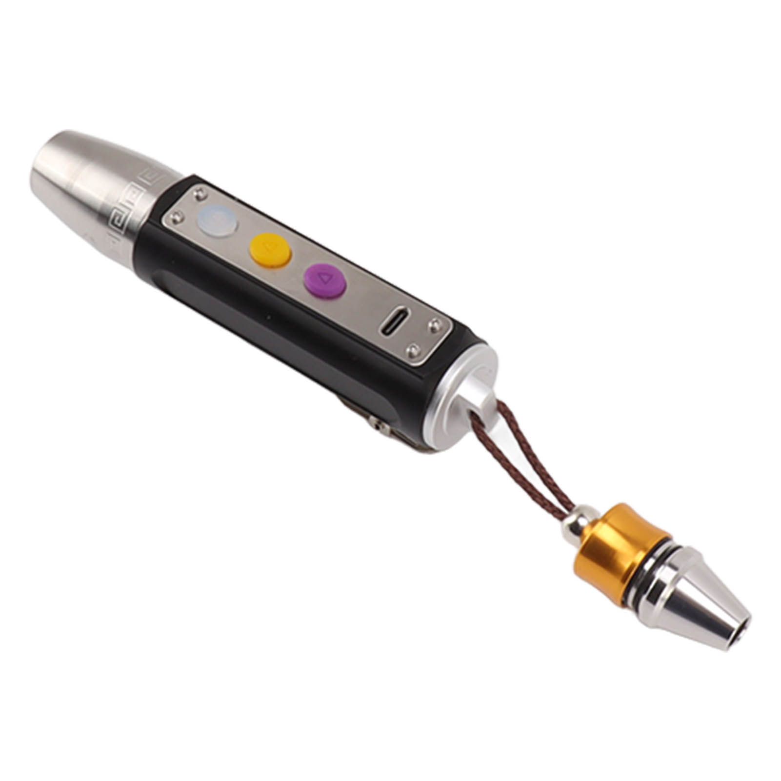 Jade Appraisal Light 3 Light Source Stepless Dimming LED Jade Identification Flashlight for Jewelry Black - Image 7