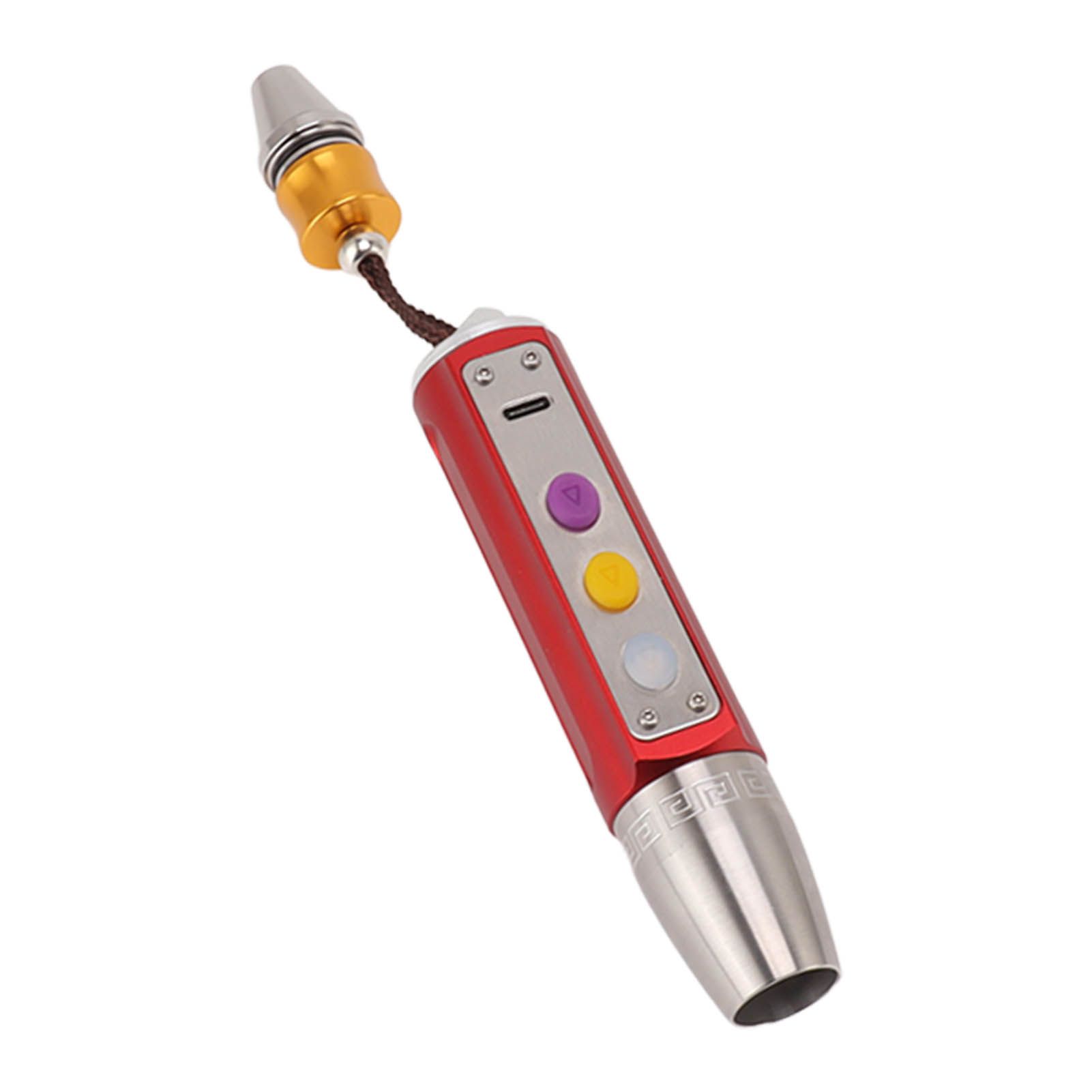 Jade Appraisal Light 3 Light Source Stepless Dimming LED Jade Identification Flashlight for Jewelry Red - Image 3