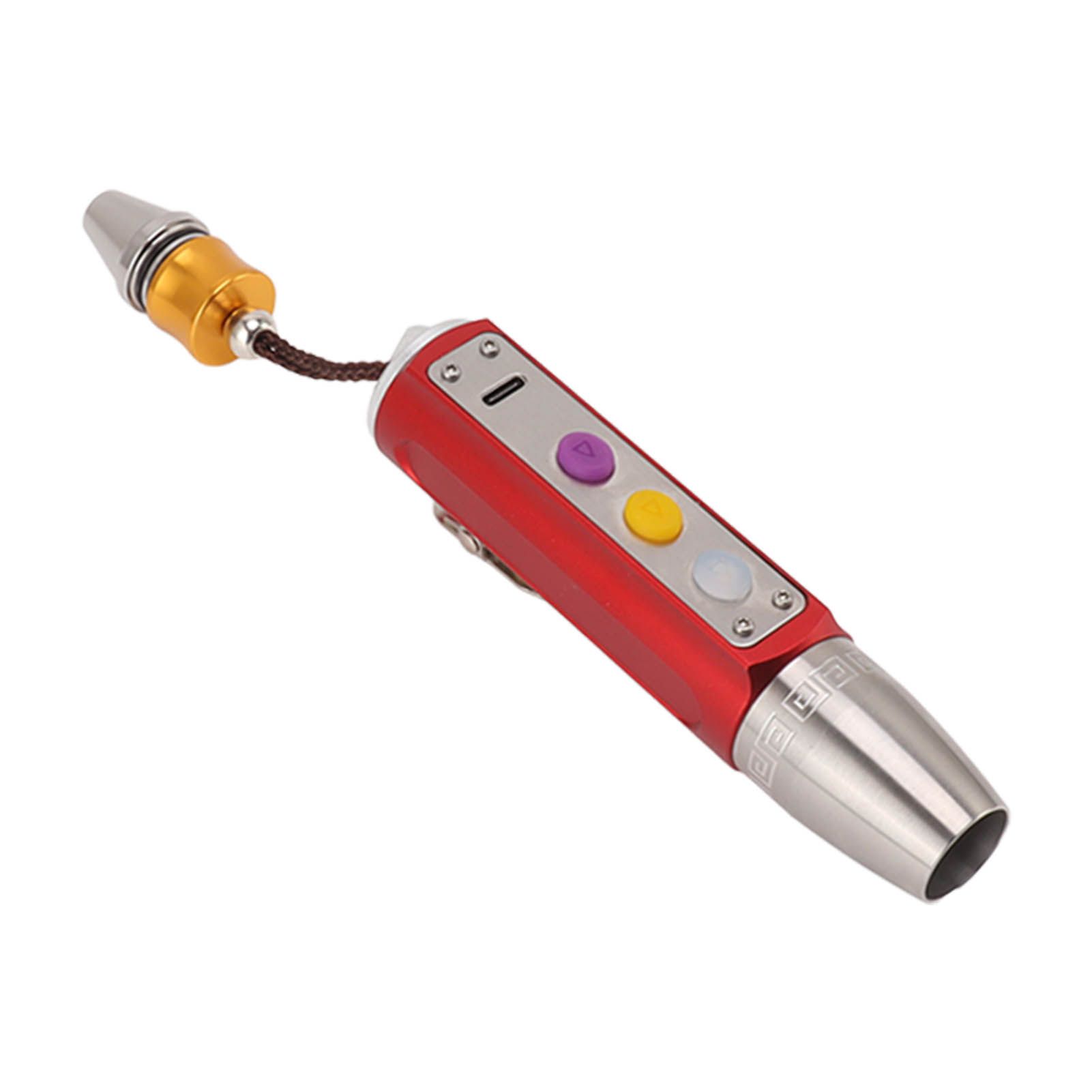 Jade Appraisal Light 3 Light Source Stepless Dimming LED Jade Identification Flashlight for Jewelry Red - Image 4