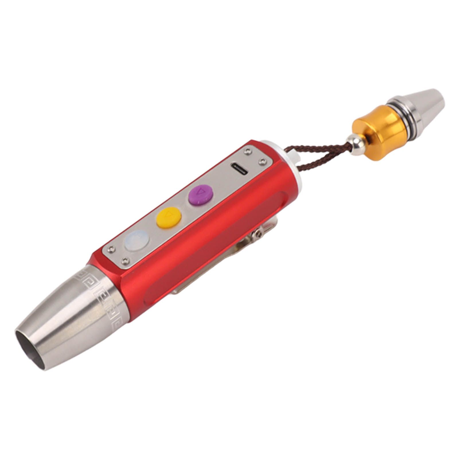 Jade Appraisal Light 3 Light Source Stepless Dimming LED Jade Identification Flashlight for Jewelry Red - Image 6