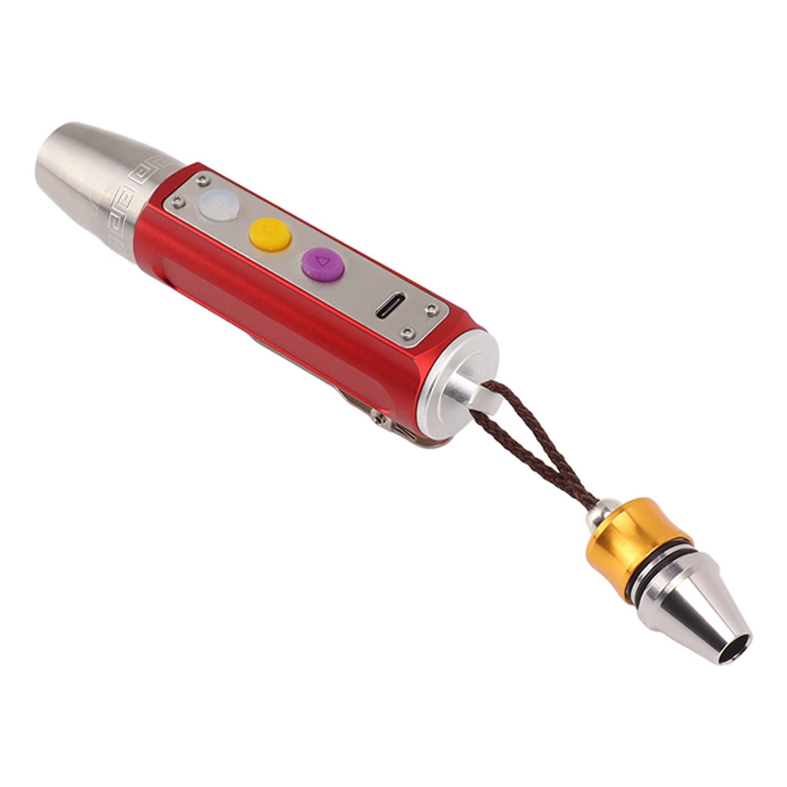 Jade Appraisal Light 3 Light Source Stepless Dimming LED Jade Identification Flashlight for Jewelry Red - Image 7