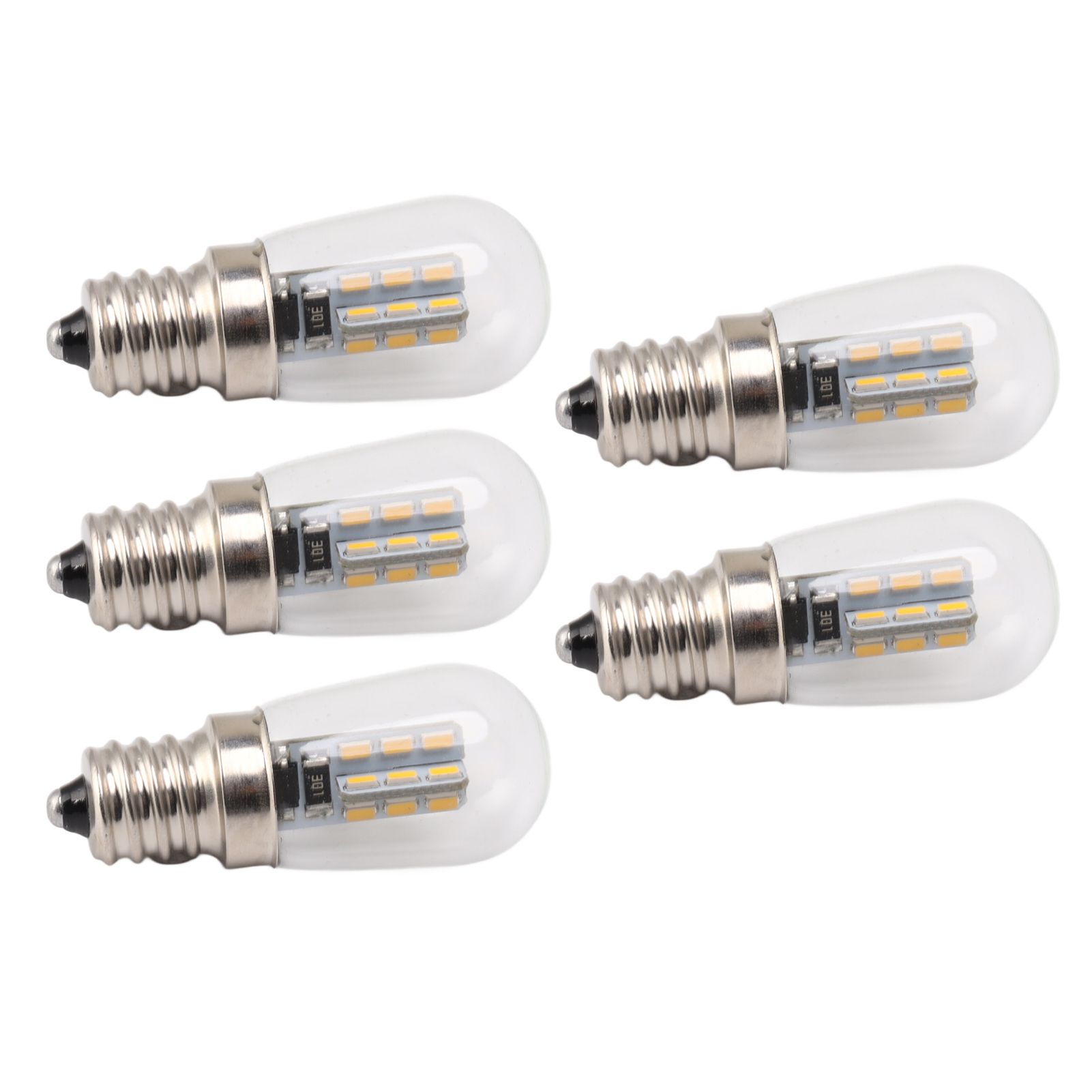 5Pcs E12 LED Bulb High Brightness 120V Fridge Lamp Bulb with 24pcs Bead for Refrigerator Warm Light - Image 4