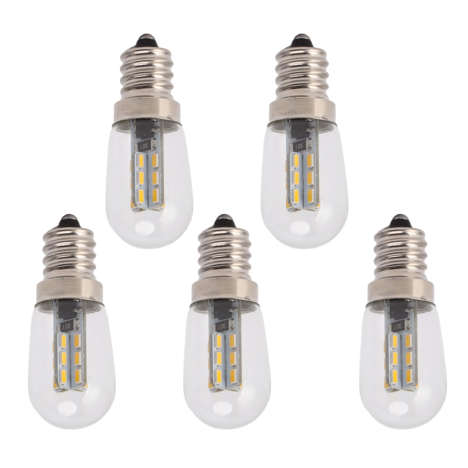 5Pcs E12 LED Bulb High Brightness 120V Fridge Lamp Bulb with 24pcs Bead for Refrigerator Warm Light - Image 5