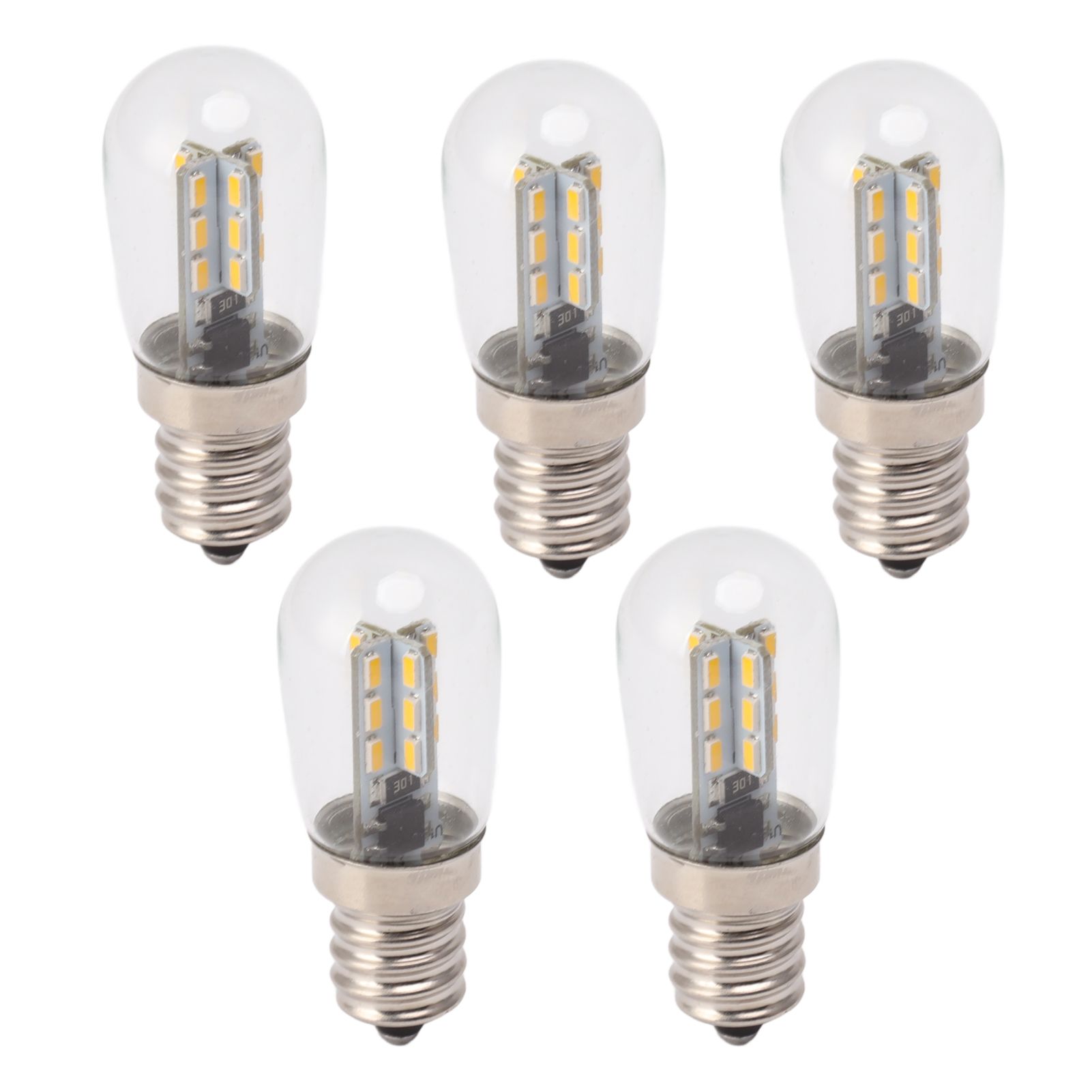 5Pcs E12 LED Bulb High Brightness 120V Fridge Lamp Bulb with 24pcs Bead for Refrigerator Warm Light - Image 7