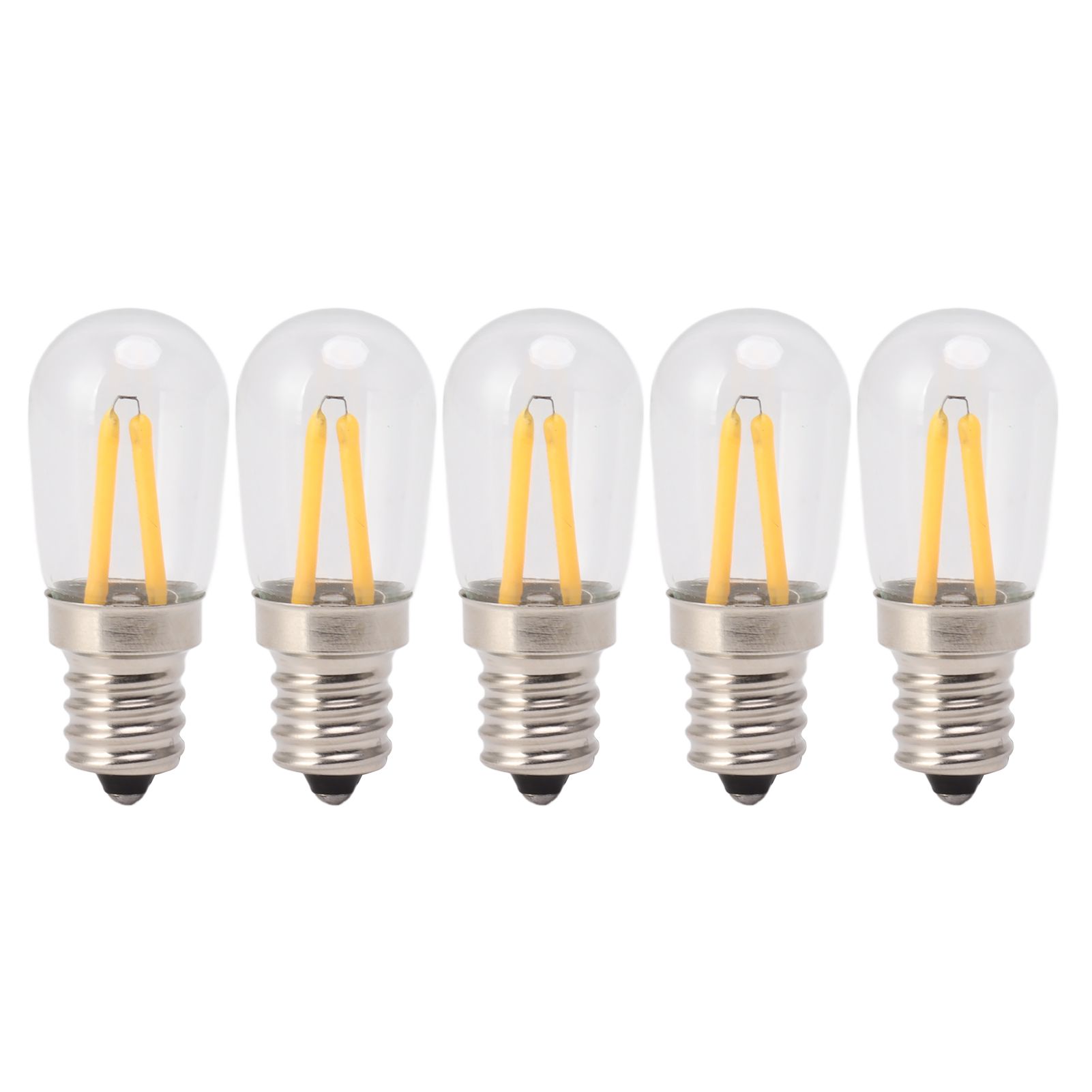 5Pcs Refrigerator Lamp Bulb Low Heat Low Power Consumption E12 LED Fridge Light Bulb 120V Warm Light - Image 1