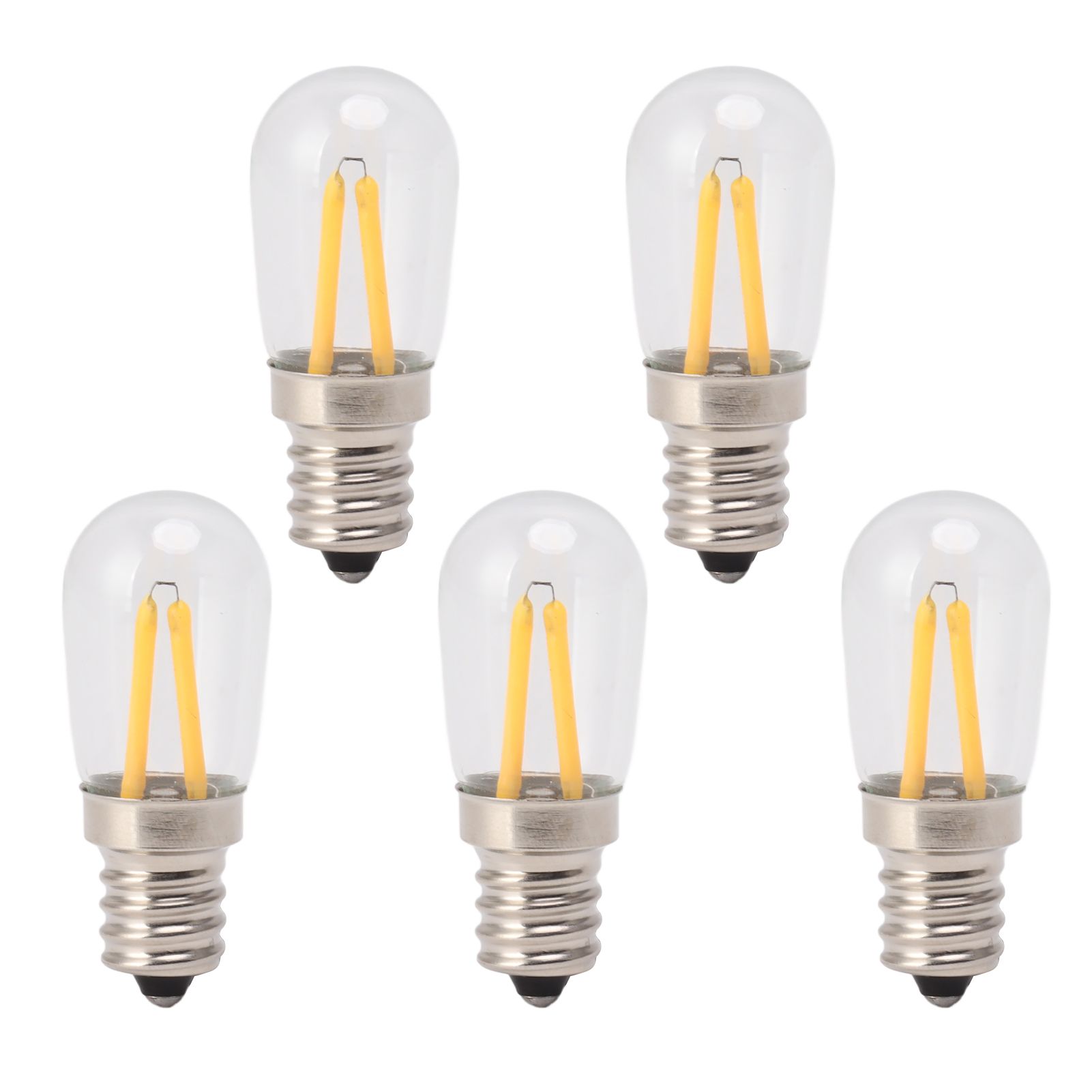 5Pcs Refrigerator Lamp Bulb Low Heat Low Power Consumption E12 LED Fridge Light Bulb 120V Warm Light - Image 5