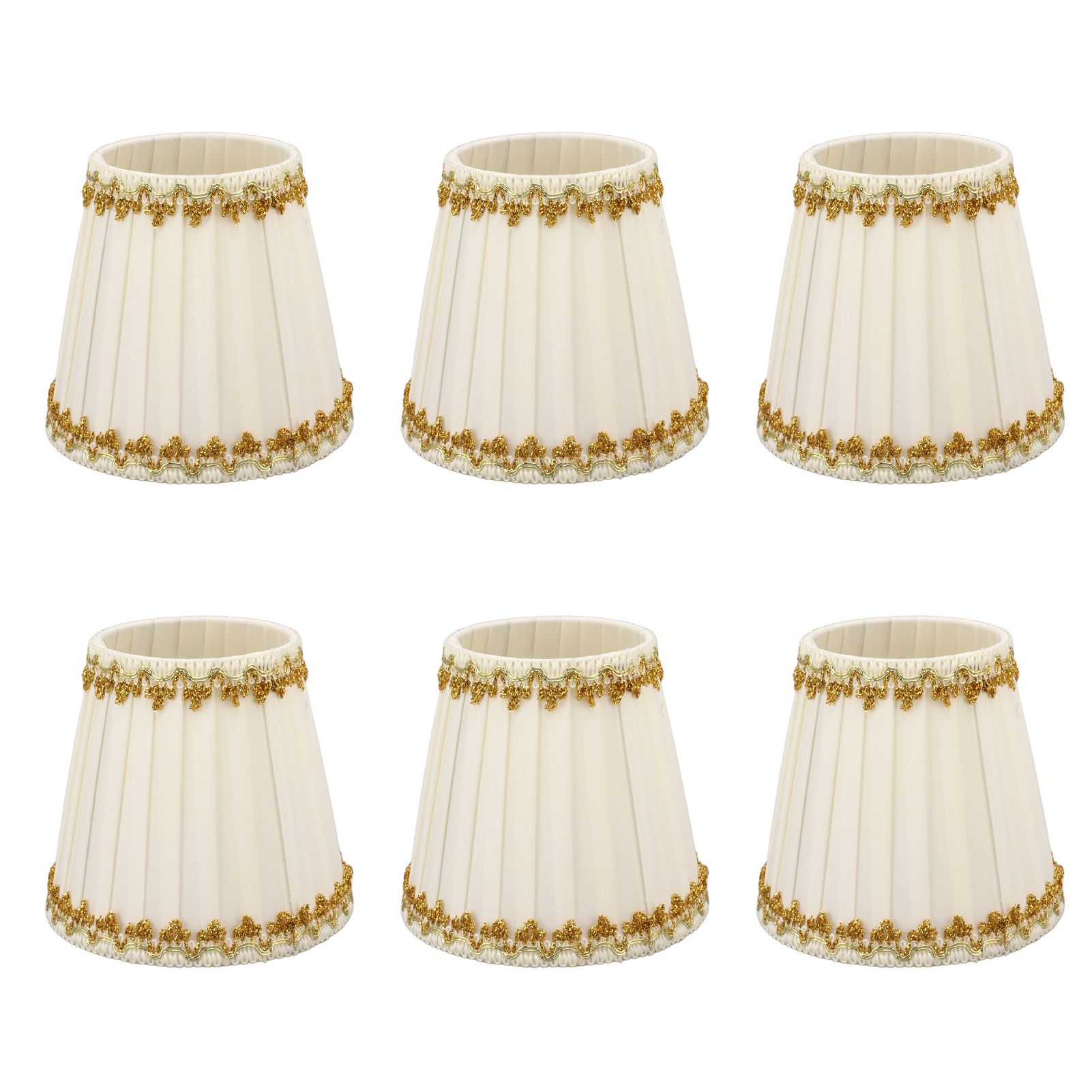 6Pcs Lampshade Candle Lamp Shade Modern Simple Style Home Decoration for Small E14 Bulb - Image 1
