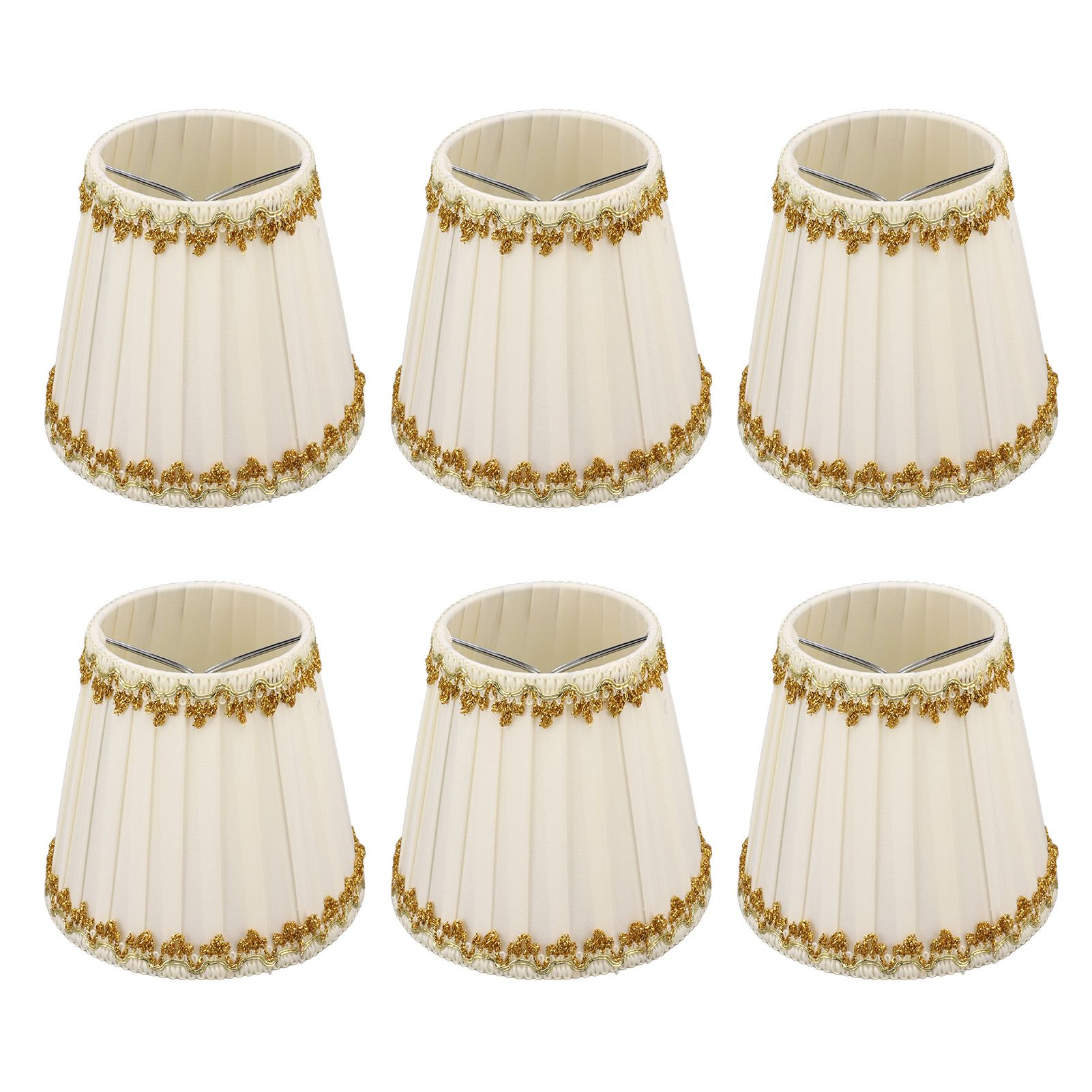 6Pcs Lampshade Candle Lamp Shade Modern Simple Style Home Decoration for Small E14 Bulb - Image 3