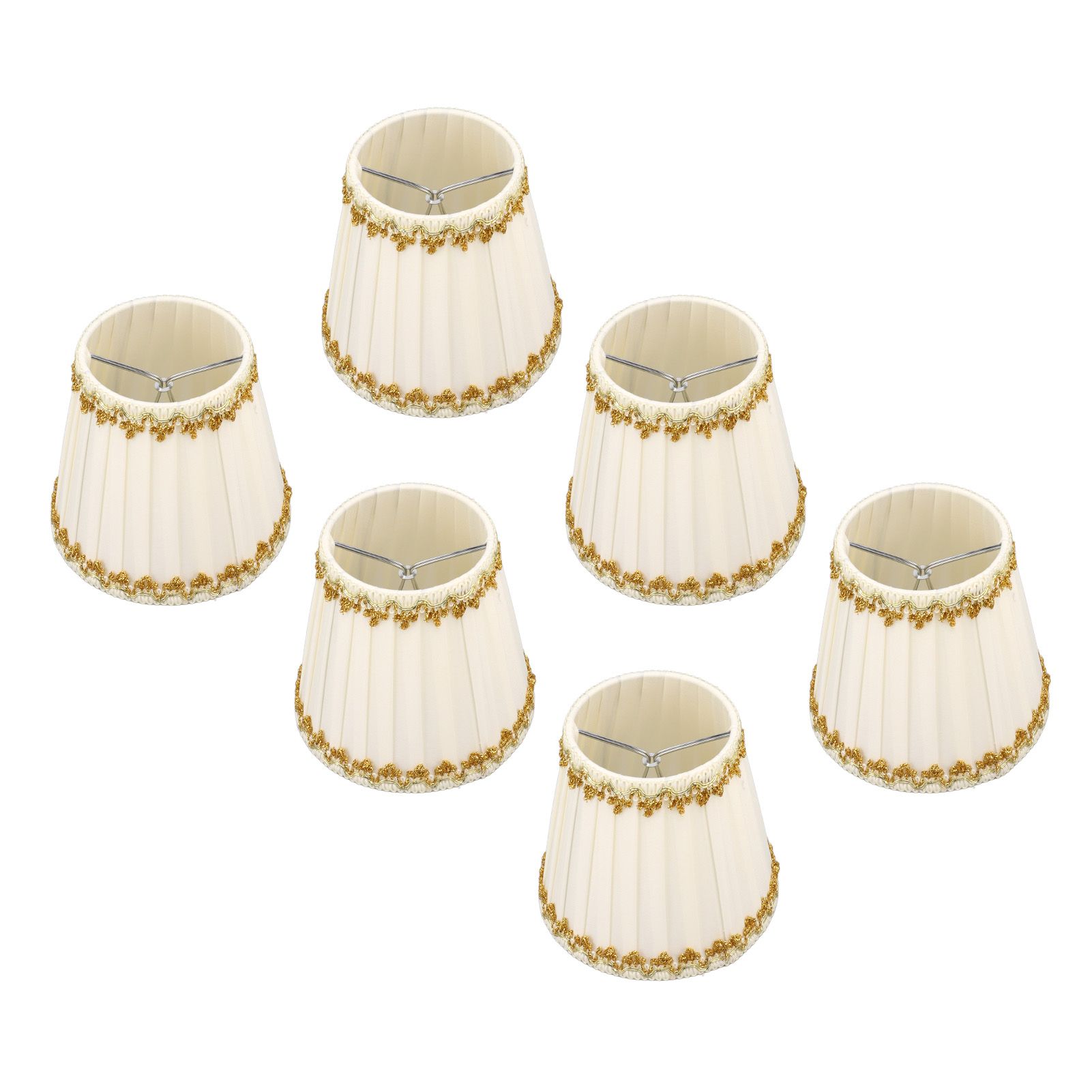 6Pcs Lampshade Candle Lamp Shade Modern Simple Style Home Decoration for Small E14 Bulb - Image 5