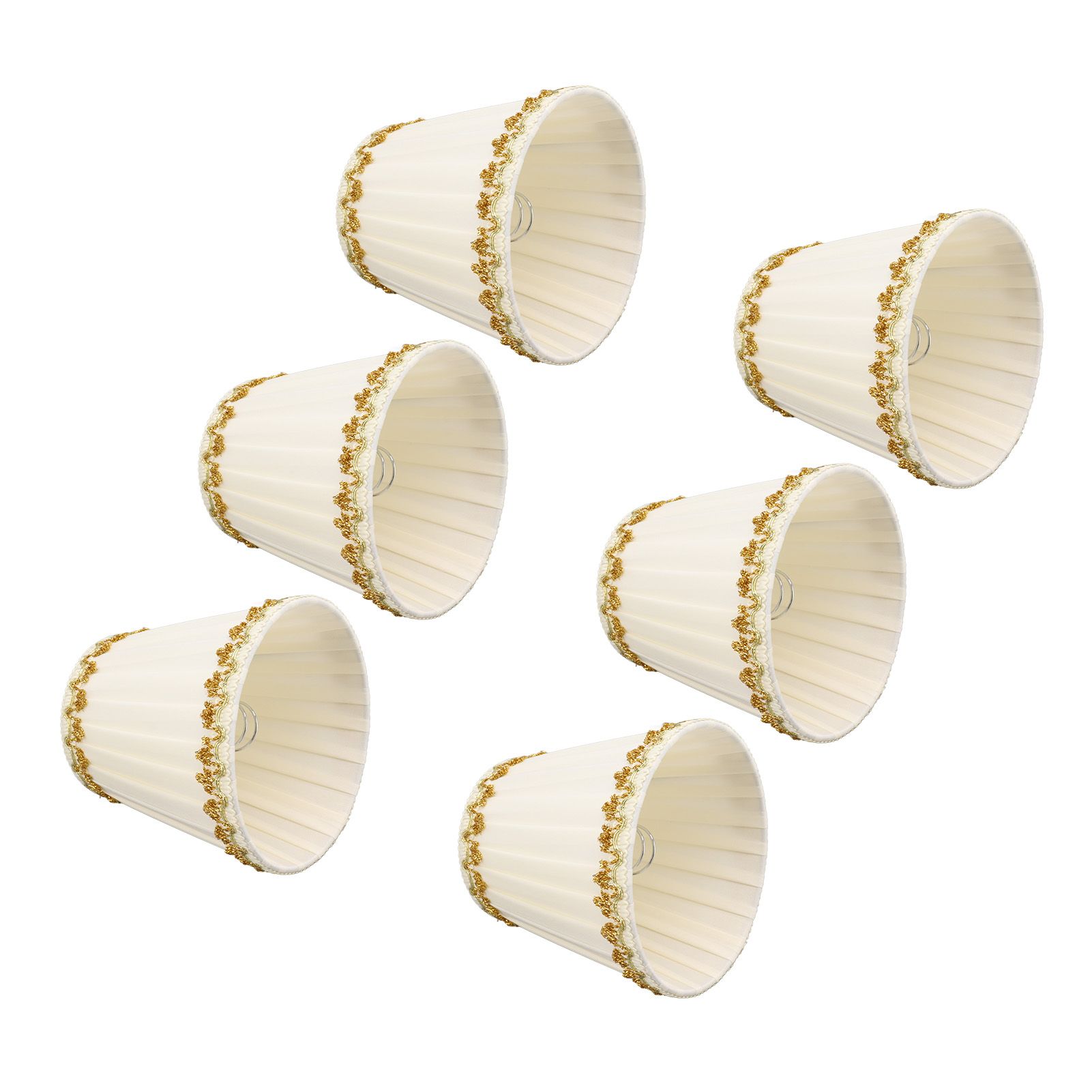 6Pcs Lampshade Candle Lamp Shade Modern Simple Style Home Decoration for Small E14 Bulb - Image 6
