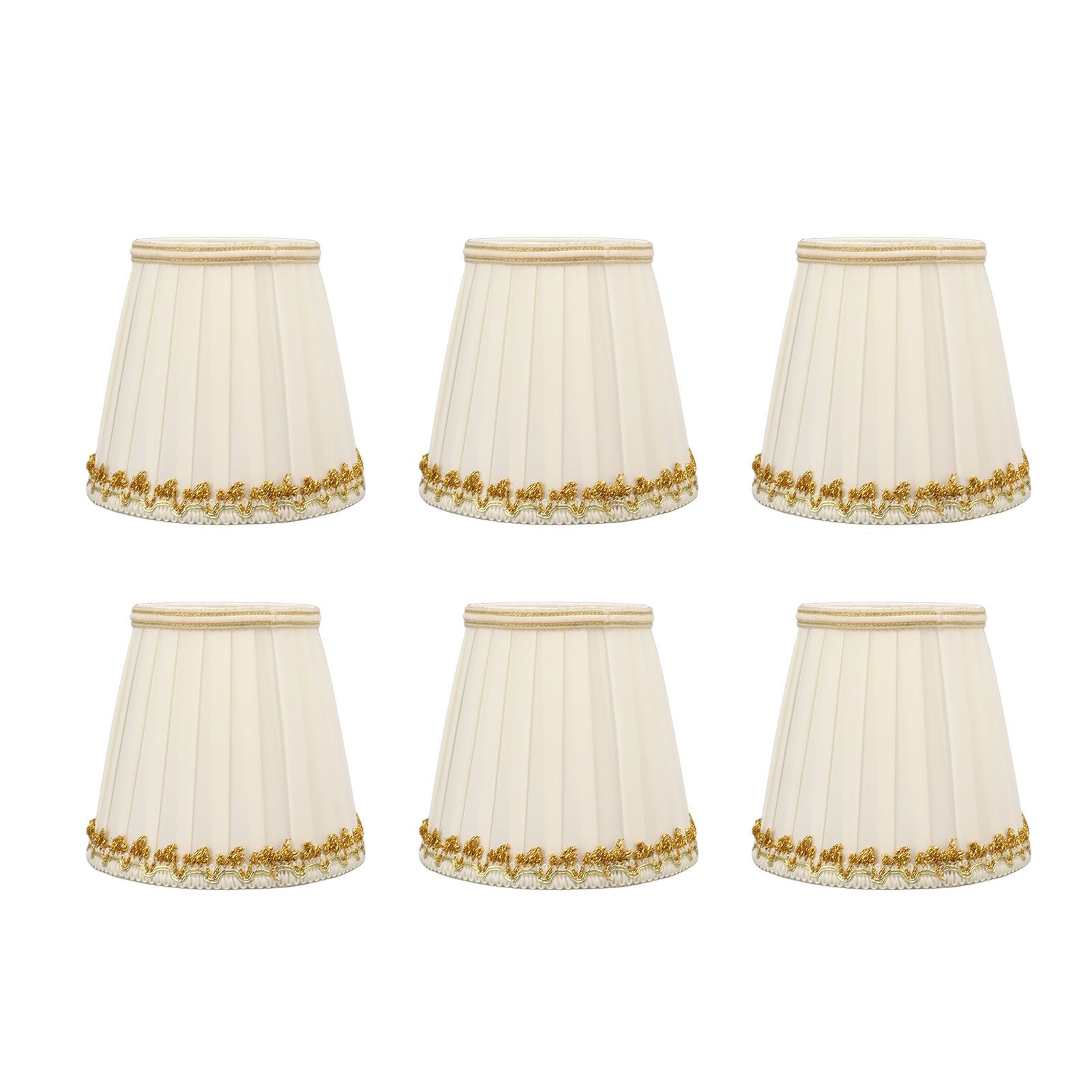 6Pcs Small Lamp Shades Safe Soft Easy Installation Modern Light Weight Table Lampshade for E14 Bulb Bedroom Hotel - Image 1