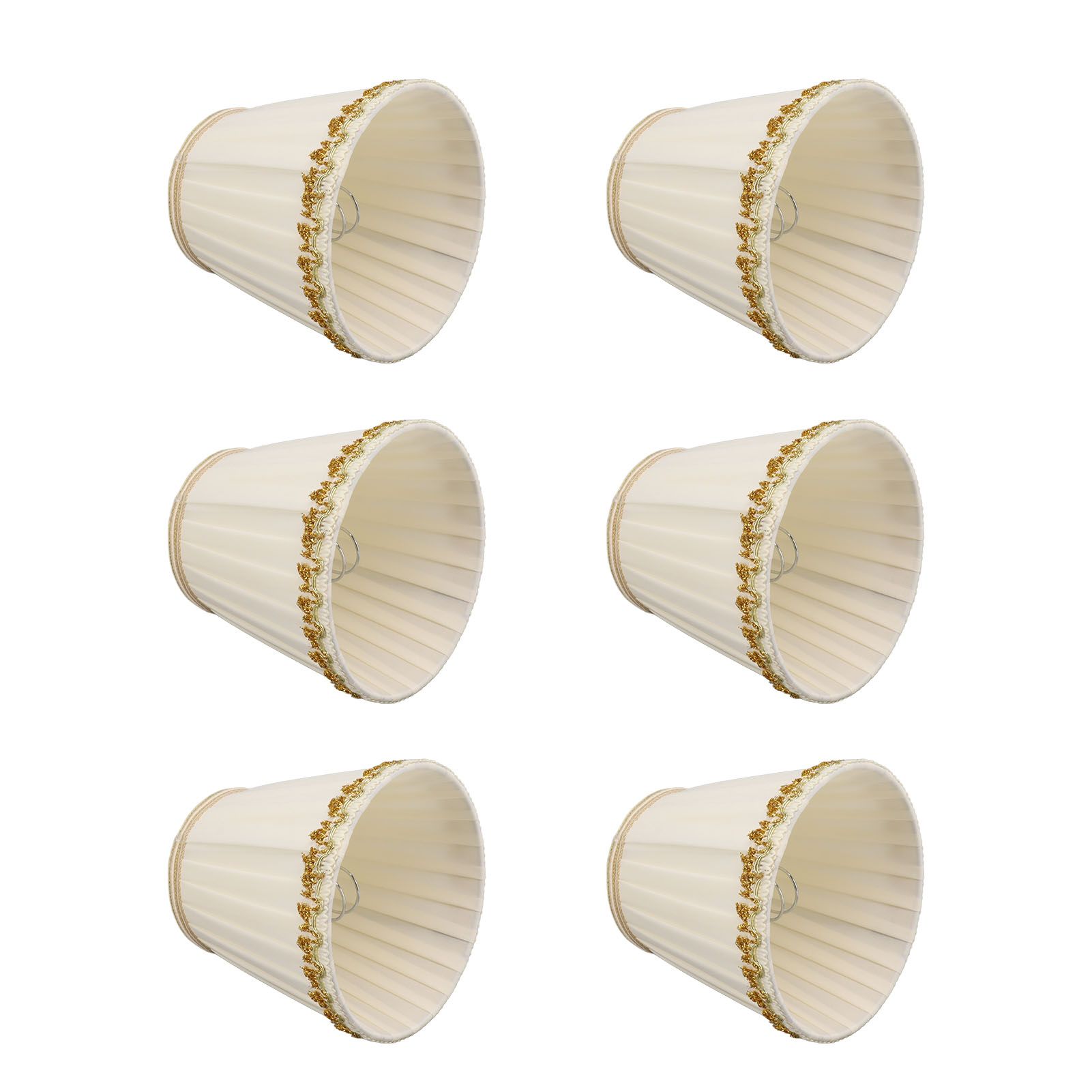 6Pcs Small Lamp Shades Safe Soft Easy Installation Modern Light Weight Table Lampshade for E14 Bulb Bedroom Hotel - Image 2
