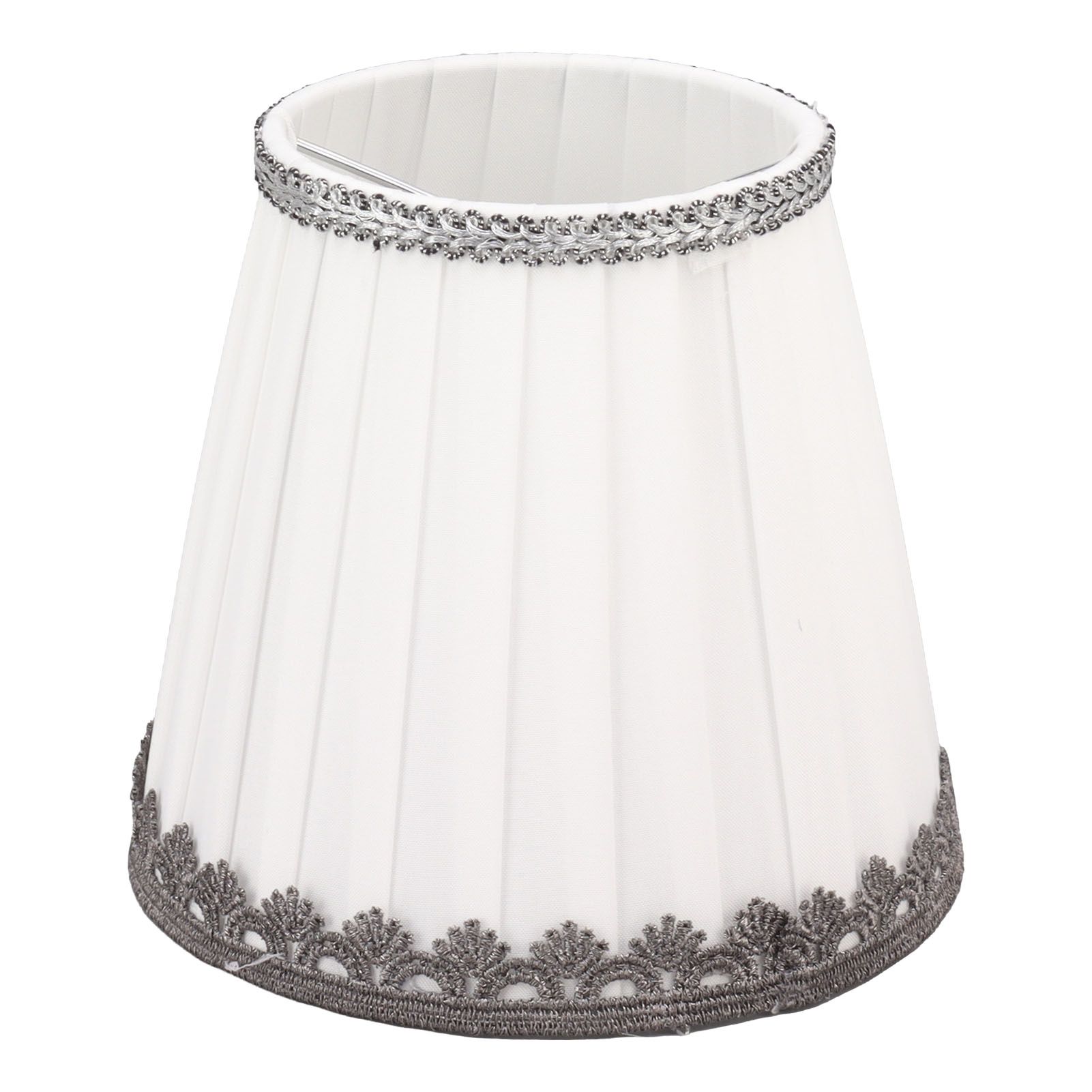 6 Pcs Small Lamp Shade Clip On Type Fabric Lampshade Modern Simple E14 Candle Bulb Lamp Cover - Image 3