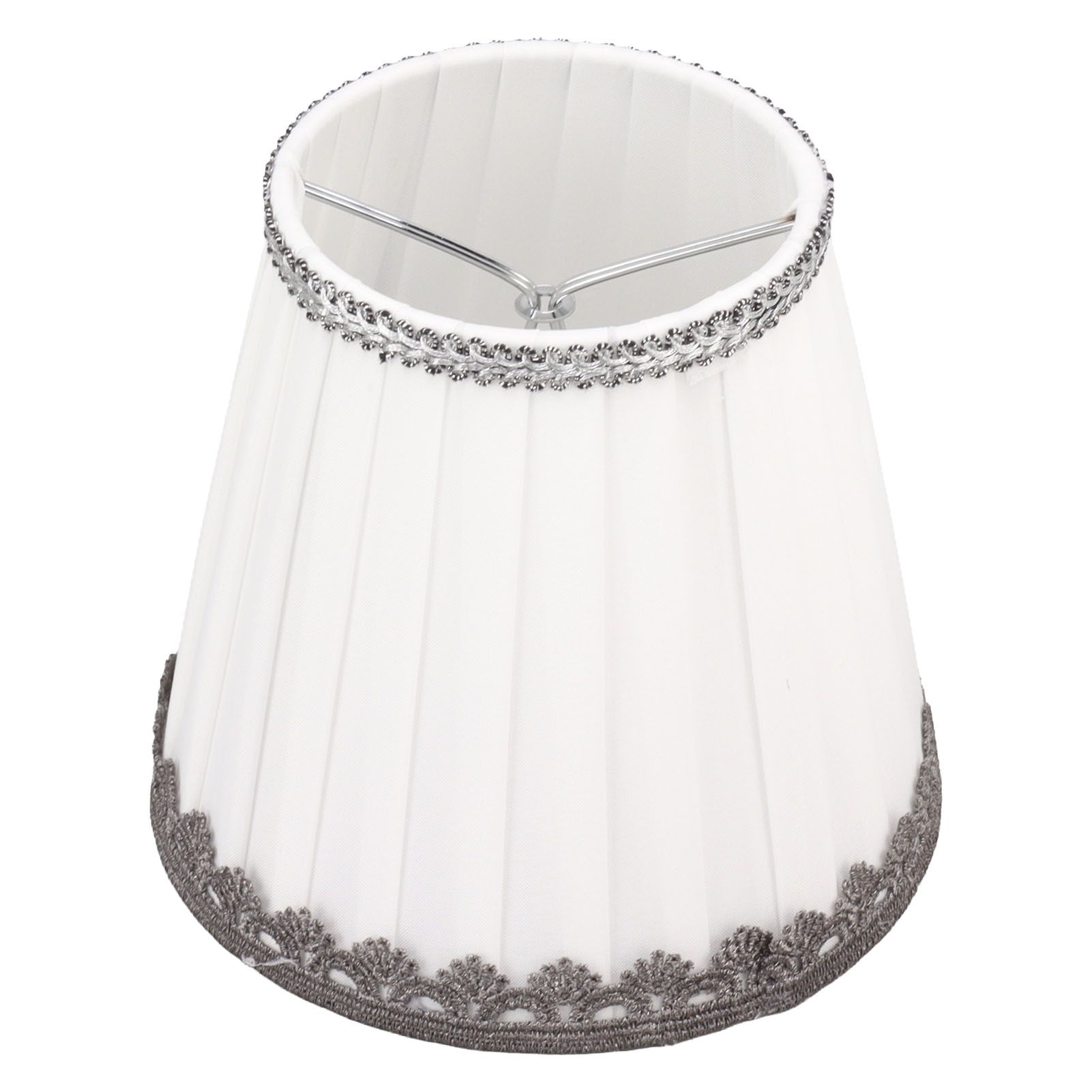 6 Pcs Small Lamp Shade Clip On Type Fabric Lampshade Modern Simple E14 Candle Bulb Lamp Cover - Image 4