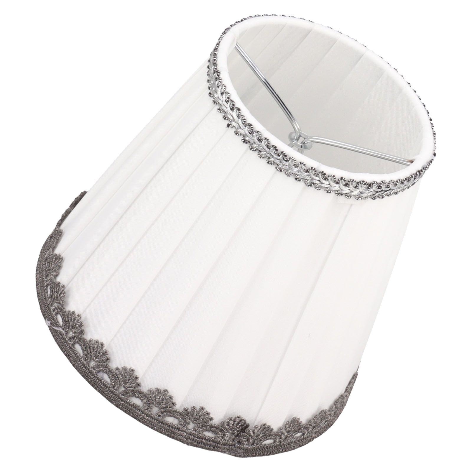 6 Pcs Small Lamp Shade Clip On Type Fabric Lampshade Modern Simple E14 Candle Bulb Lamp Cover - Image 7