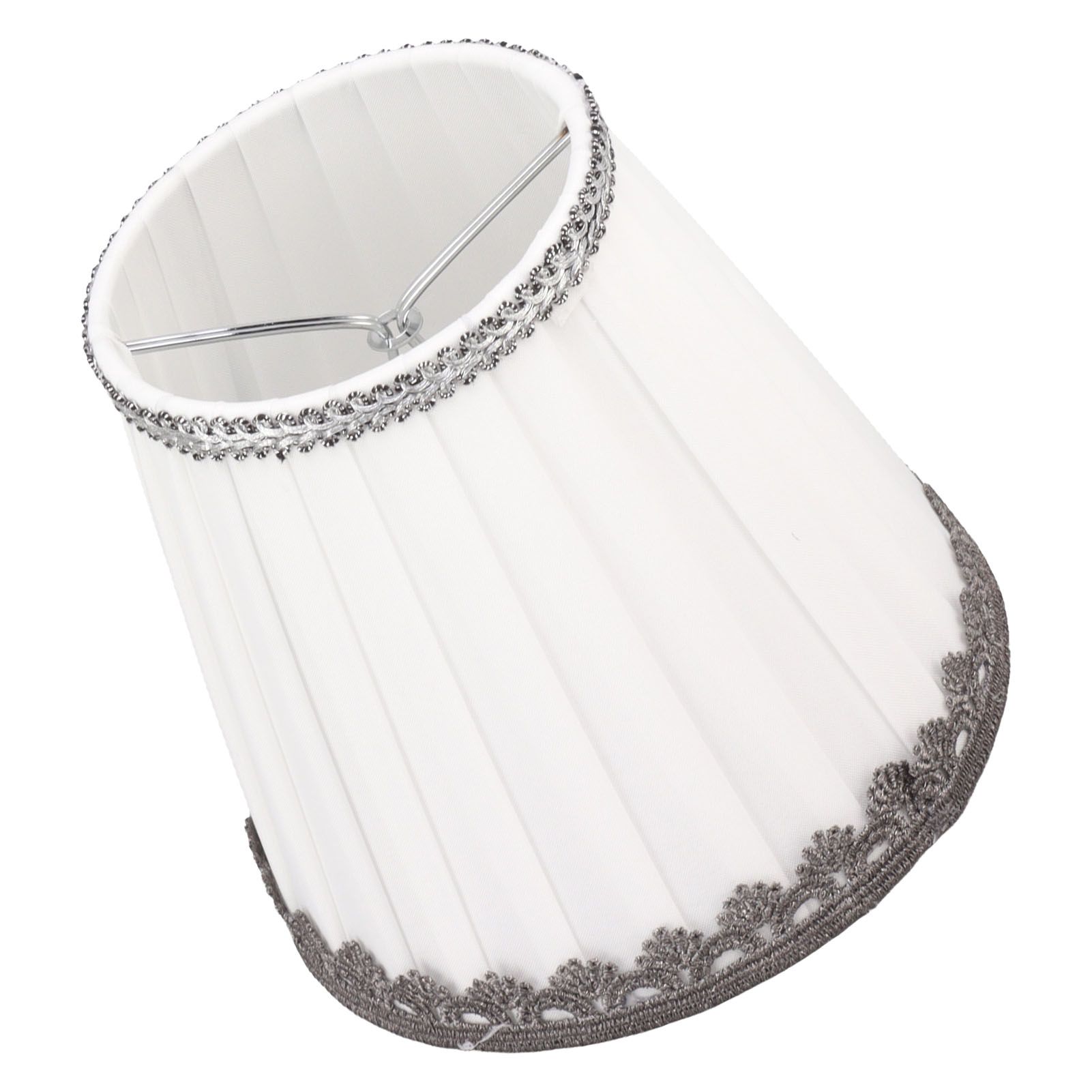 6 Pcs Small Lamp Shade Clip On Type Fabric Lampshade Modern Simple E14 Candle Bulb Lamp Cover - Image 8