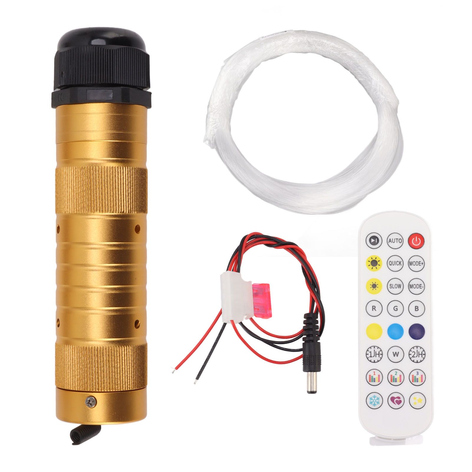 7W Fiber Optic Lights Kit Shooting Star Light Bluetooth LED RGBW Star Ceiling Light Kit for Car Home Decoration DC 12V - Image 1