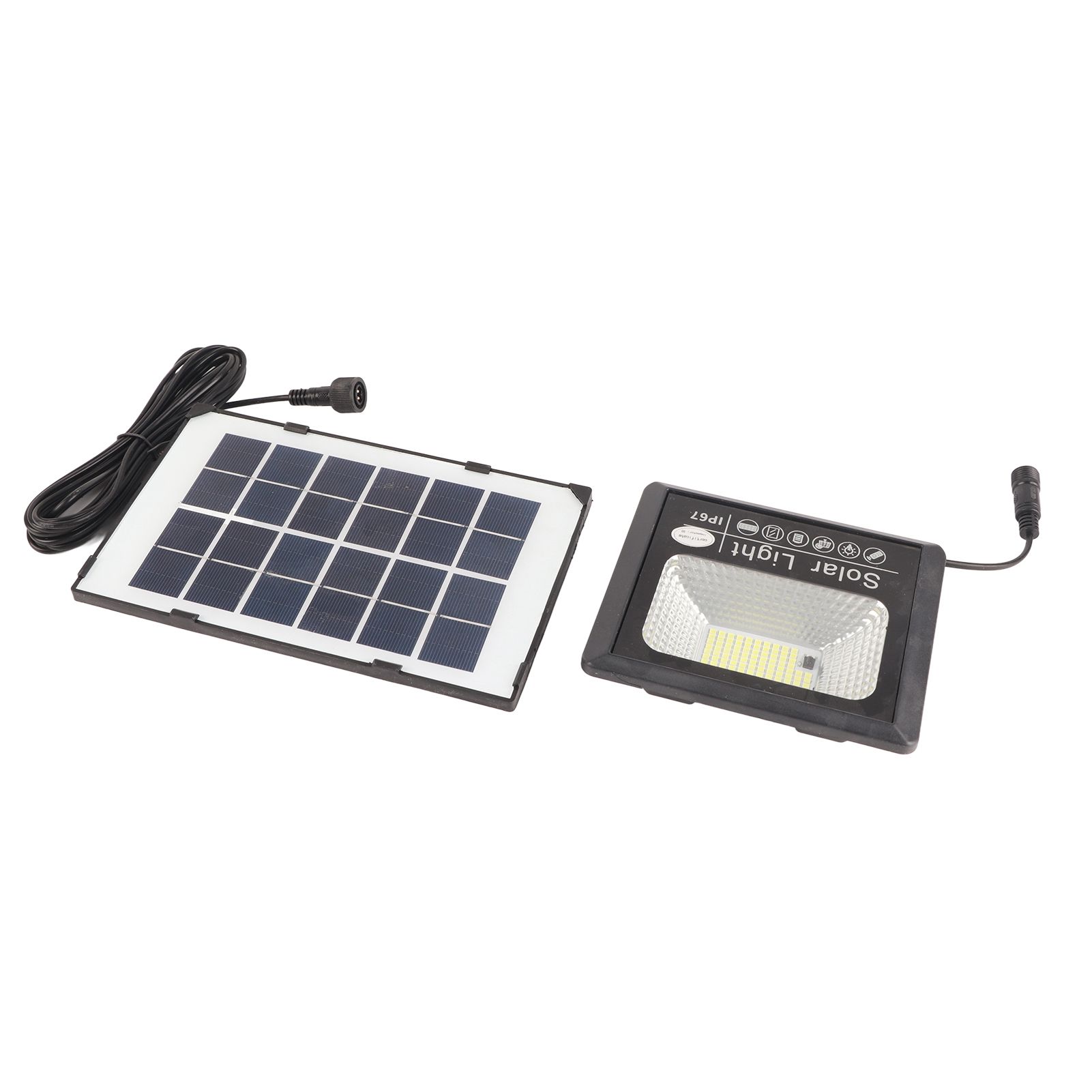 30W 100LED Solar Street Lamp Remote Control Light Control Timing Floodlight Super Bright Waterproof for Outdoor Garden - Image 2